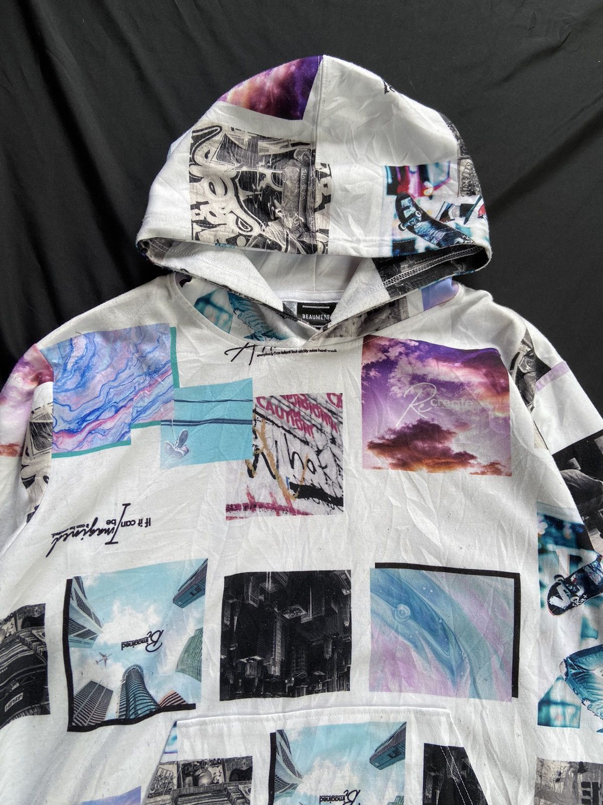 If Six Was Nine × Japanese Brand × Le Grande Bleu (L.G.B.) BEAUMERE SKATEBOARD IF IT CAN BE IMAGINED CREATED HOODIE Size US L / EU 52-54 / 3 - 5 Thumbnail