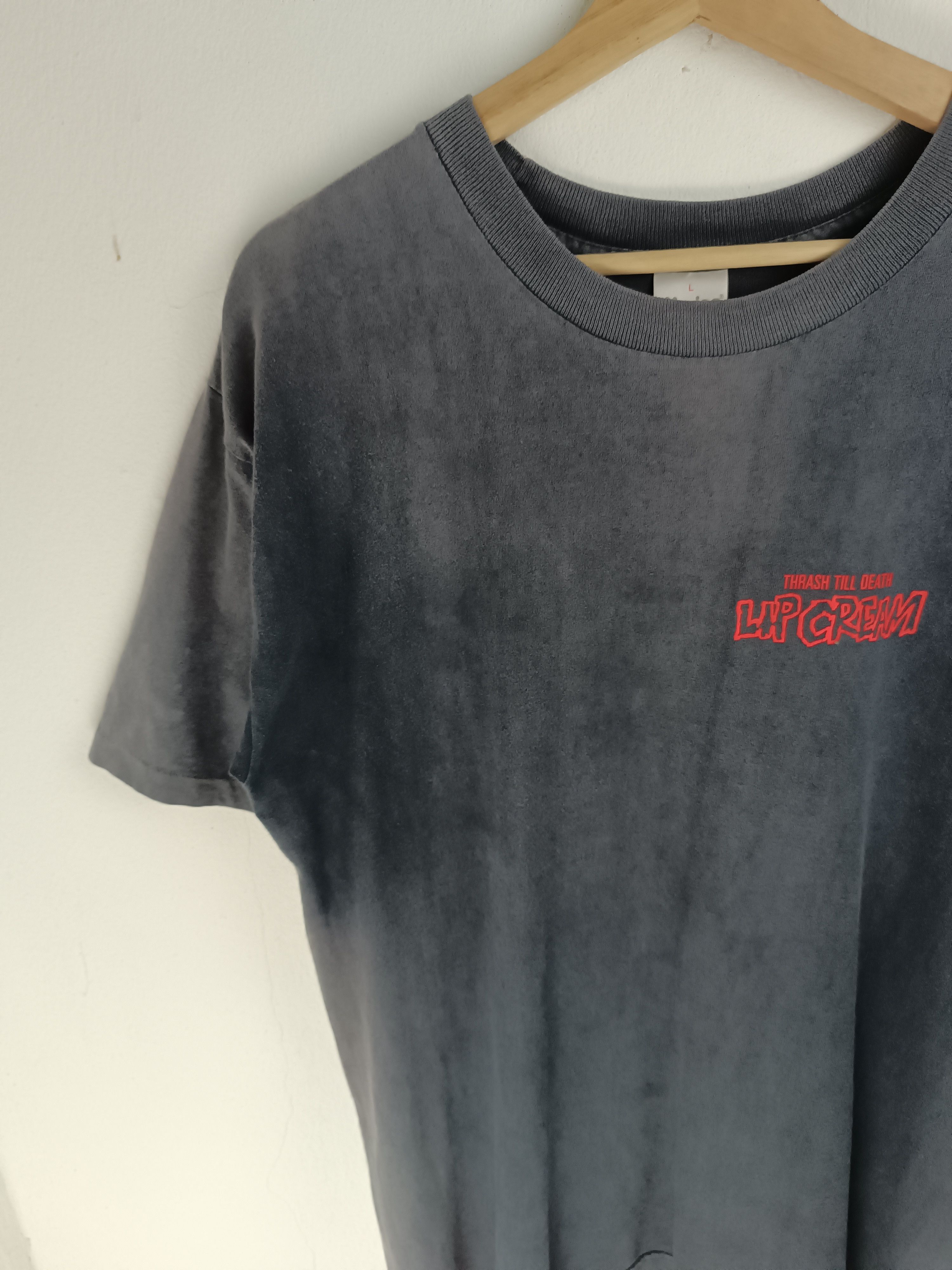THRASHED FADED VINTAGE 90'S LIP CREAM JP THRASH HARCORE PUNK