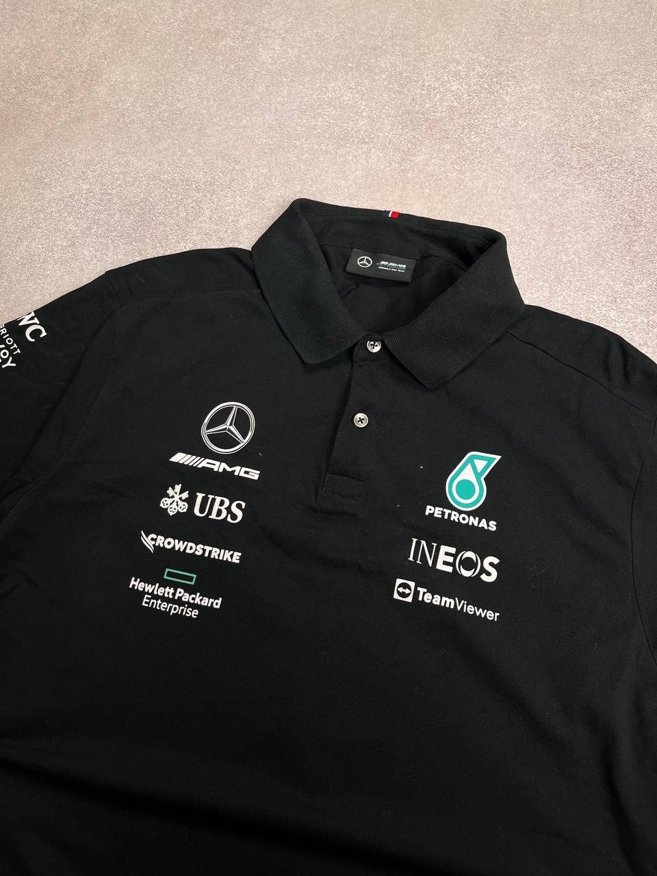 Mercedes-Benz × Vintage Vintage Mercedes Benz F-1 Petronas Racing Polo Shirt XL Size US XL / EU 56 / 4 - 5 Thumbnail
