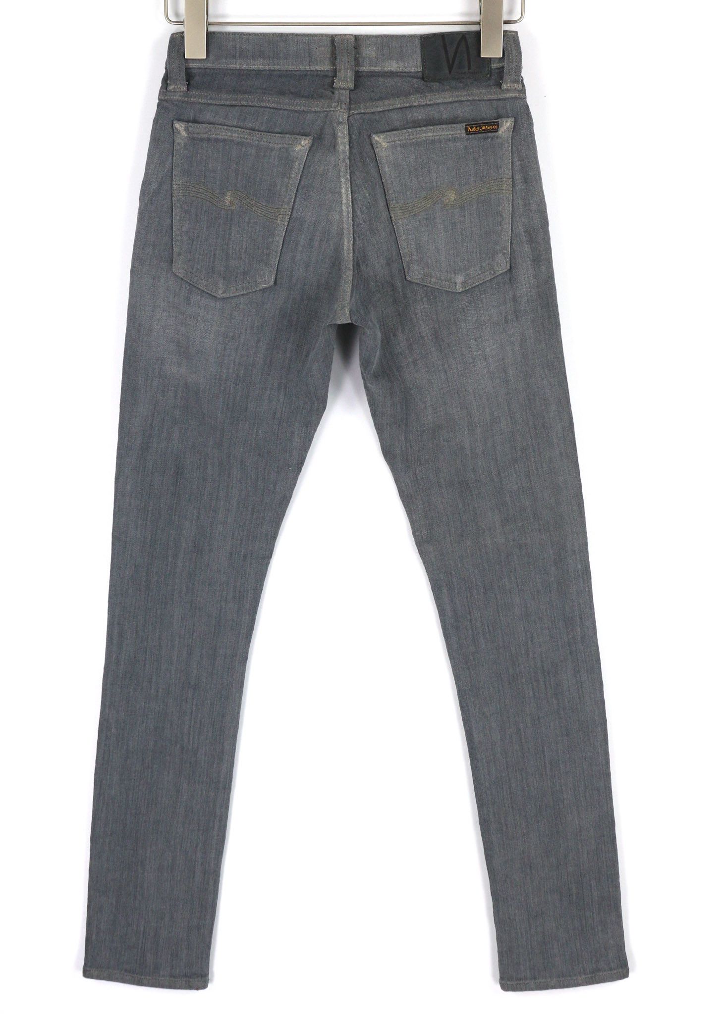 Nudie Jeans TIGHT LONG JOHN W27/L32 Organic Charcoal Denim Jeans 82700 Size 27" / US 4 / IT 40 - 2 Thumbnail