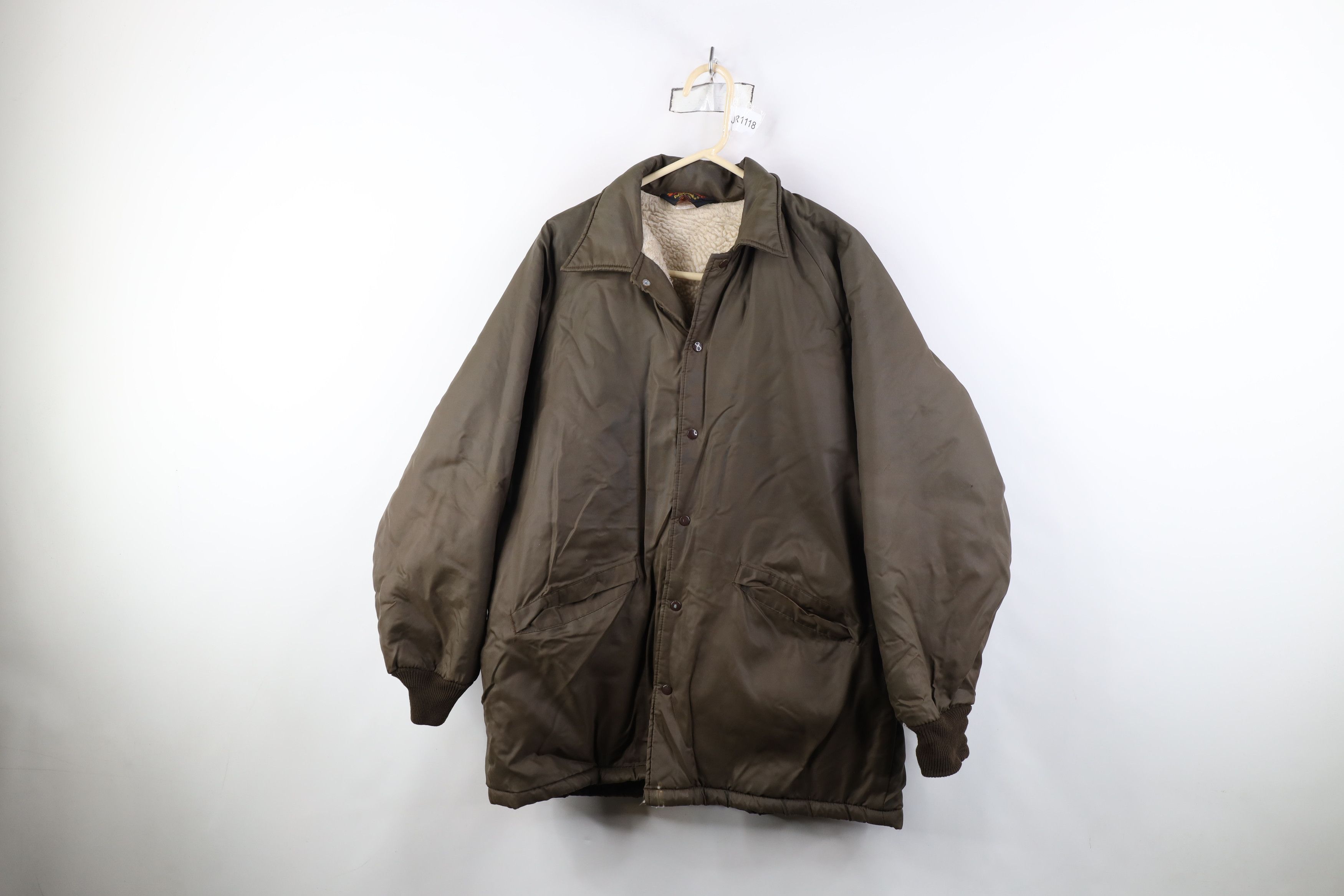 Vintage Vintage 70s Streetwear Pile Fleece Lined Coaches Jacket USA Size US L / EU 52-54 / 3 - 1 Thumbnail