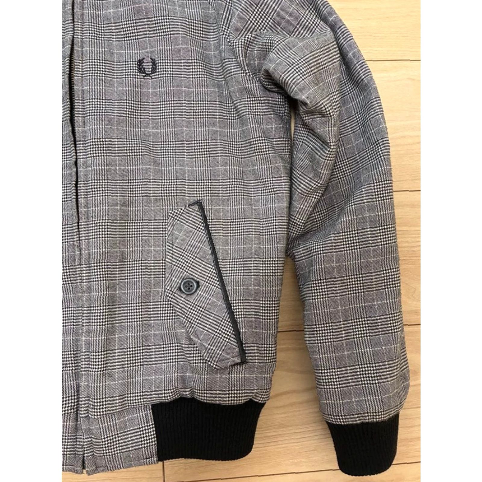 Fred Perry VINTAGE Fred Perry Reversible Quilted Zip Jacket Glen Check Blue Size S Logo from Japan Size US S / EU 44-46 / 1 - 5 Thumbnail