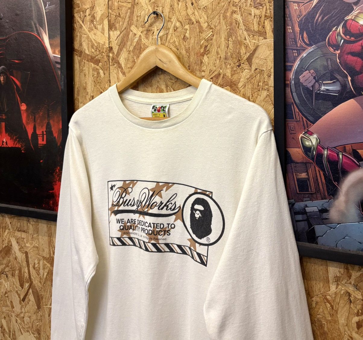 Bape Vintage A Bathing Ape Longsleeve Shirt 🔥 Size US M / EU 48-50 / 2 - 1 Thumbnail