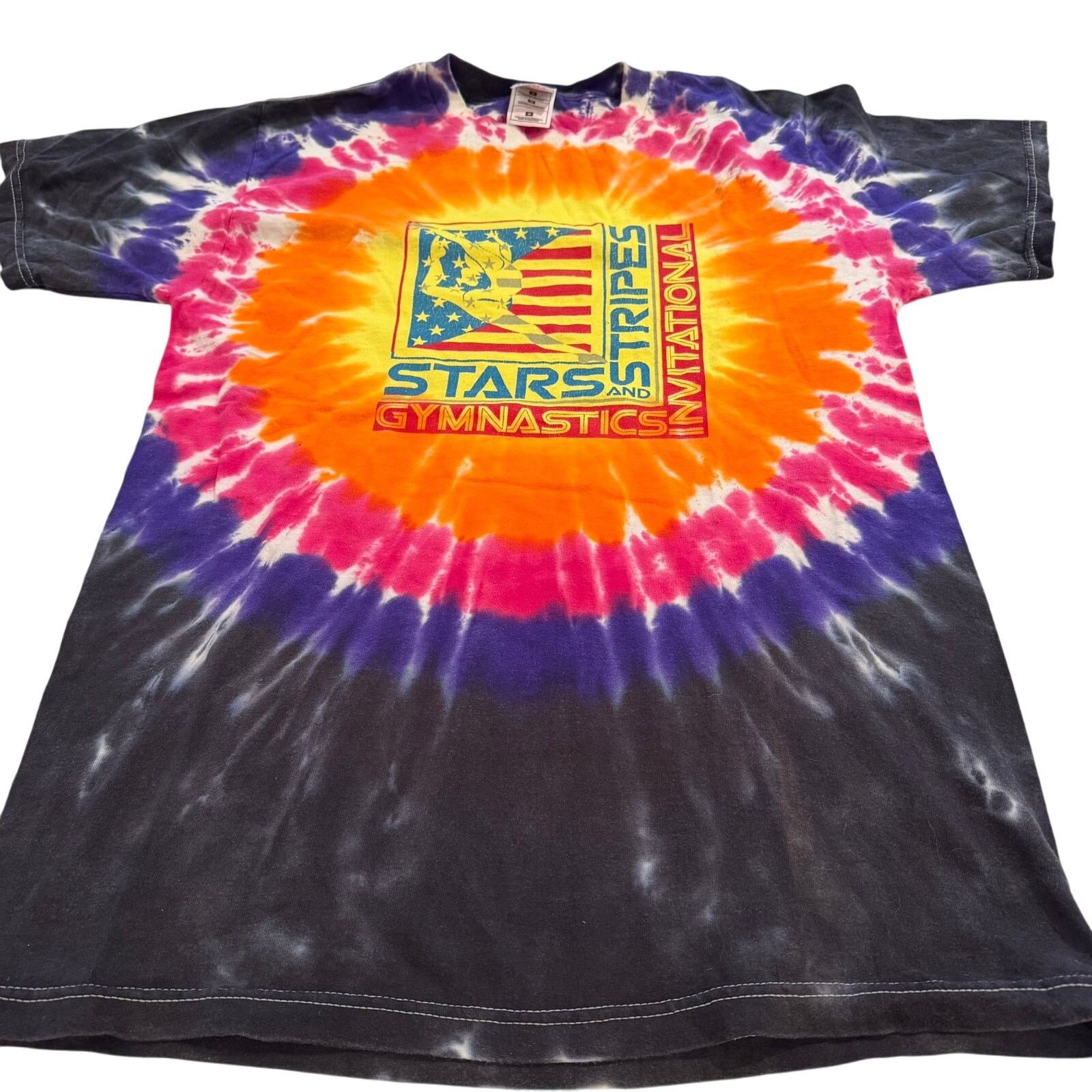 Fruit Of The Loom Vintage Tie Dye Gymnastics T Shirt - Size Medium Size M / US 6-8 / IT 42-44 - 1 Thumbnail