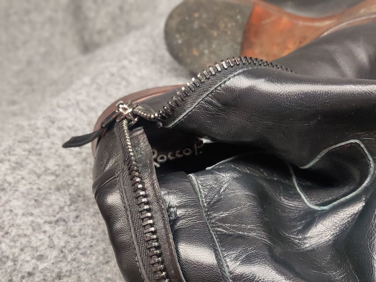 RoccoP Rocco P. Hand Made Torre Saw Patrisio Leather Zip Boots Size US 6 / IT 36 - 20 Thumbnail