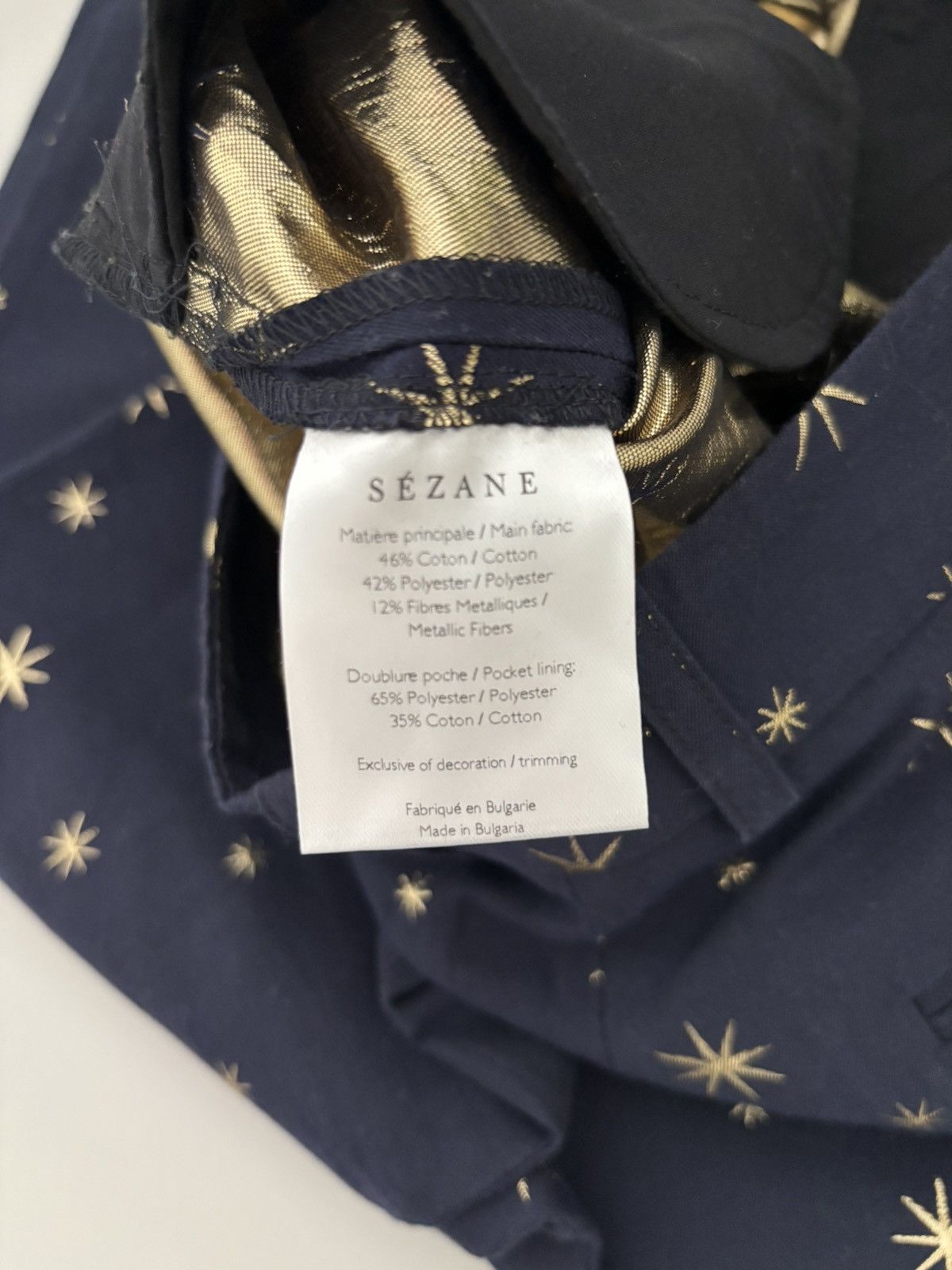 Sezane Trousers Sézane, stars pattern Size 26" / US 2 / IT 38 - 4 Thumbnail