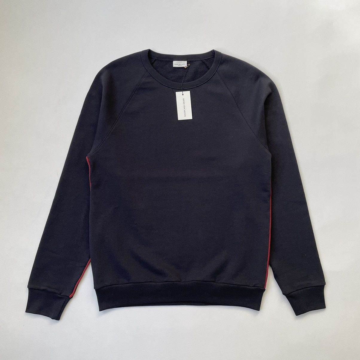 Dries Van Noten ‘Contrast Side Seams’ Black Sweatshirt Size US L / EU 52-54 / 3 - 1 Thumbnail