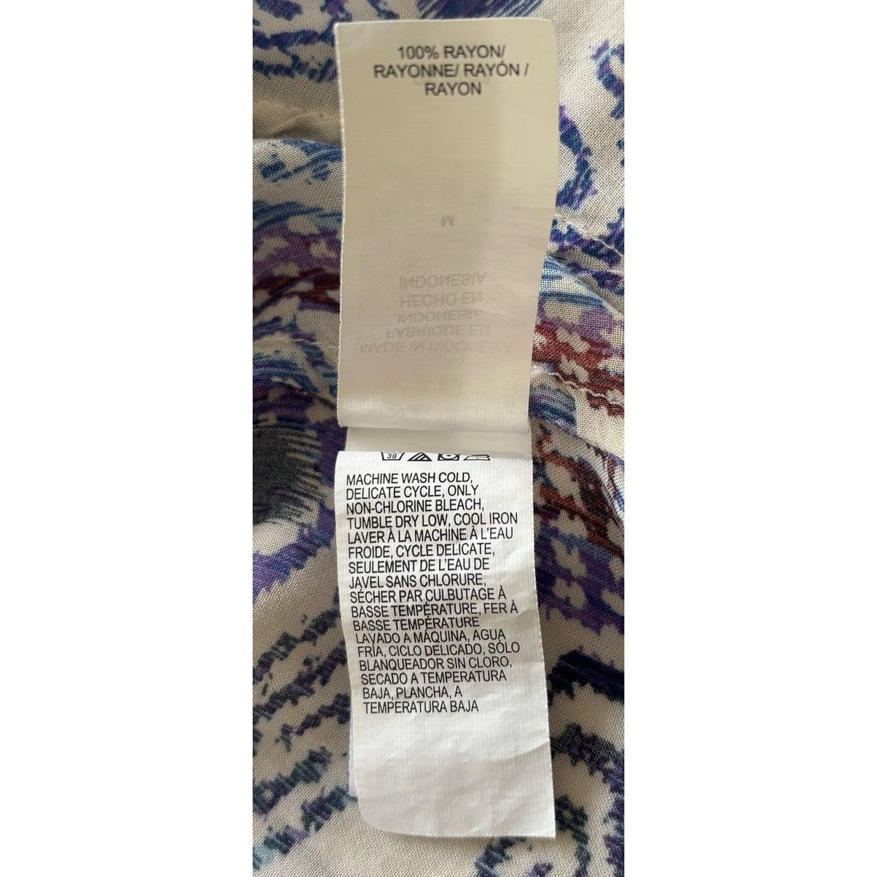 Lucky Brand Lucky Brand Multicolor Cap Sleeve Abstract Top Size M Size M / US 6-8 / IT 42-44 - 6 Thumbnail
