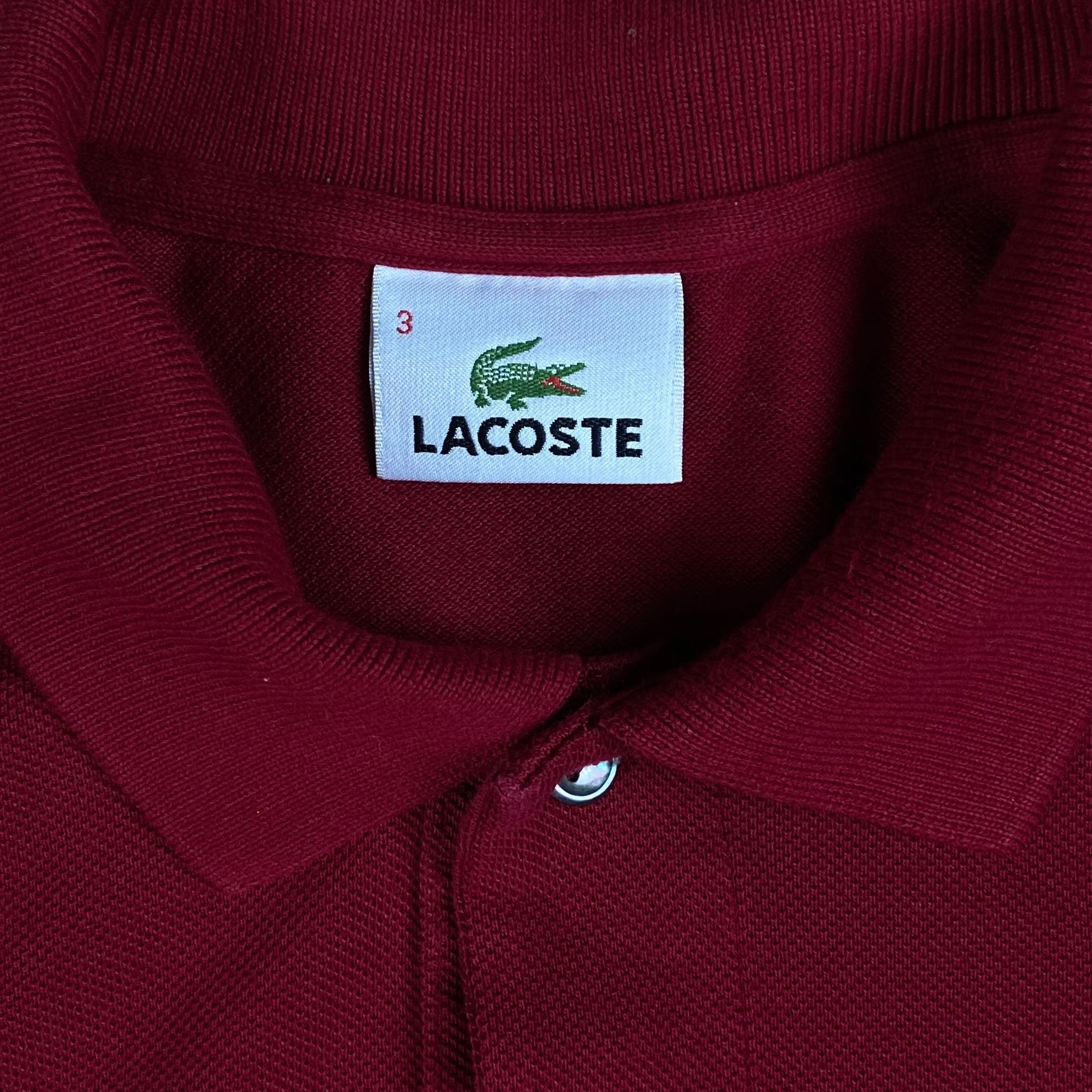 Lacoste × Vintage Mens Polo Long Sleeve Sweatshirt Lacoste Vintage Size M Size US M / EU 48-50 / 2 - 4 Thumbnail