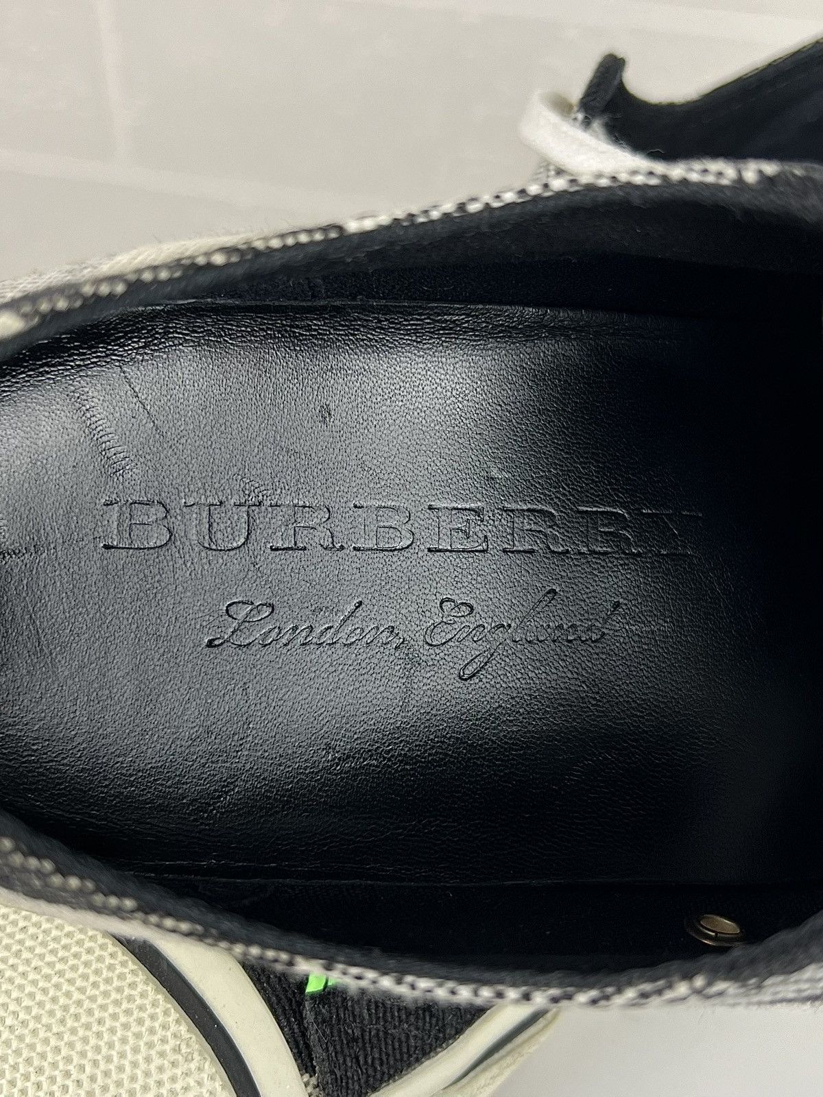 Burberry BURBERRY Sneakers Low-Top Shoes Fluo Nova Check Neon Green Size US 12 / EU 45 - 17 Thumbnail