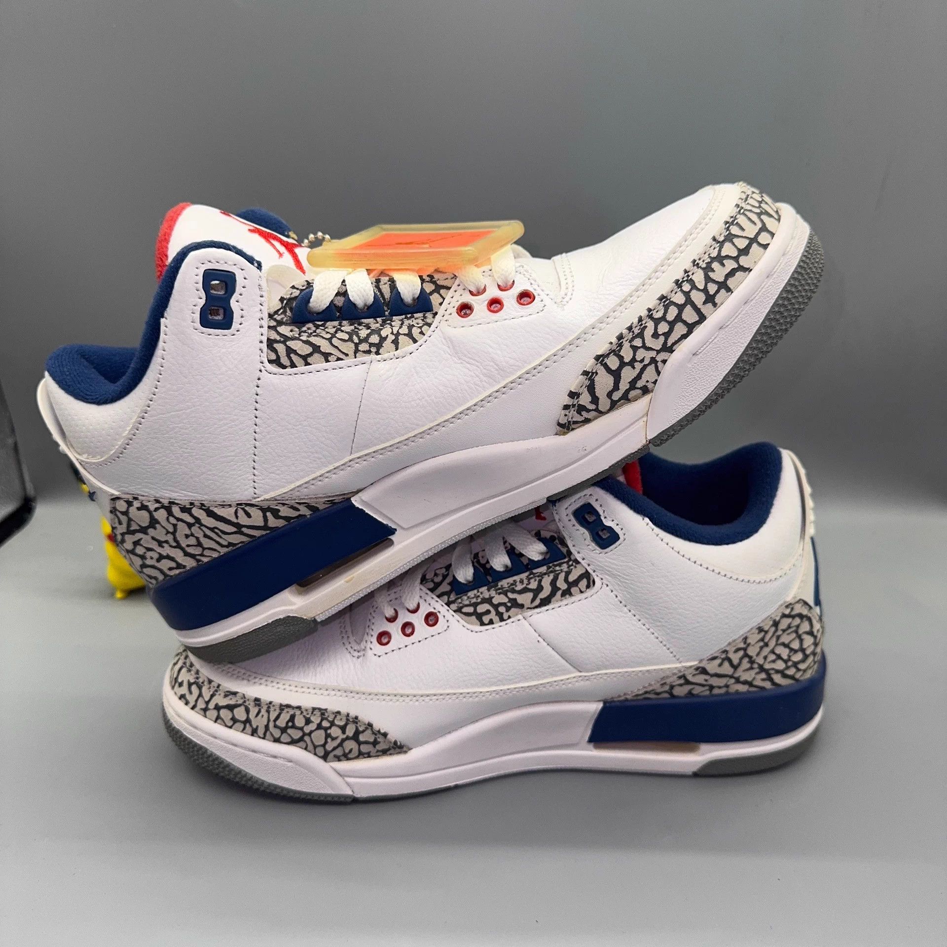 Nike Jordan AJ3 White Blue Size 42 Size US 9 / EU 42 - 6 Thumbnail