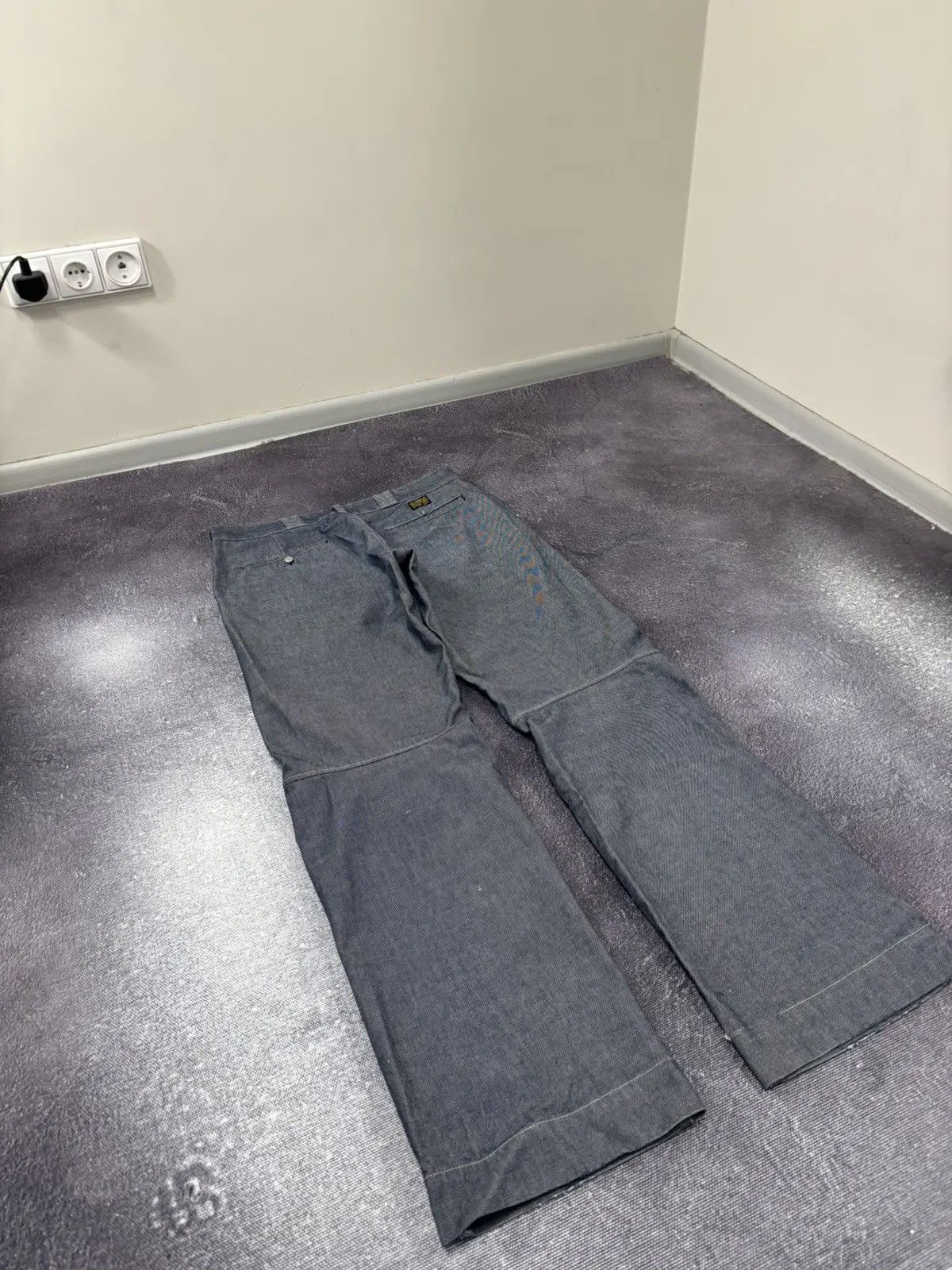G-Star × Vintage Vintage G-Star Raw Y2K Avant Garde Hype Baggy Pants Size US 34 / EU 50 - 13 Thumbnail