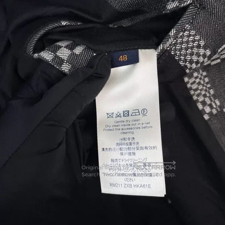 Louis Vuitton Louis Vuitton Grey checkerboard leather logo denim jacket Size US M / EU 48-50 / 2 - 6 Thumbnail