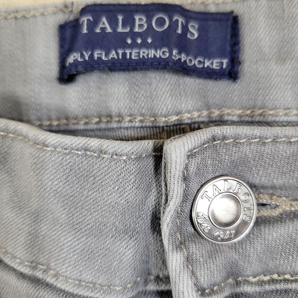 Talbots Talbots Simply Flattering 5 Pockets Gray Capri Jeans 14P Size 36" / US 14 / IT 50 - 10 Thumbnail