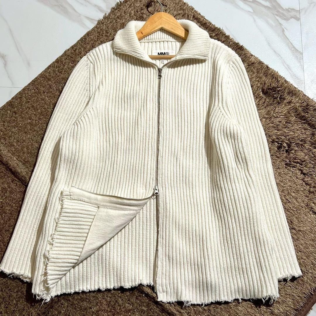 Maison Margiela Maison Margiela 23SS Driver's Knitwear White Size M Size US S / EU 44-46 / 1 - 1 Thumbnail