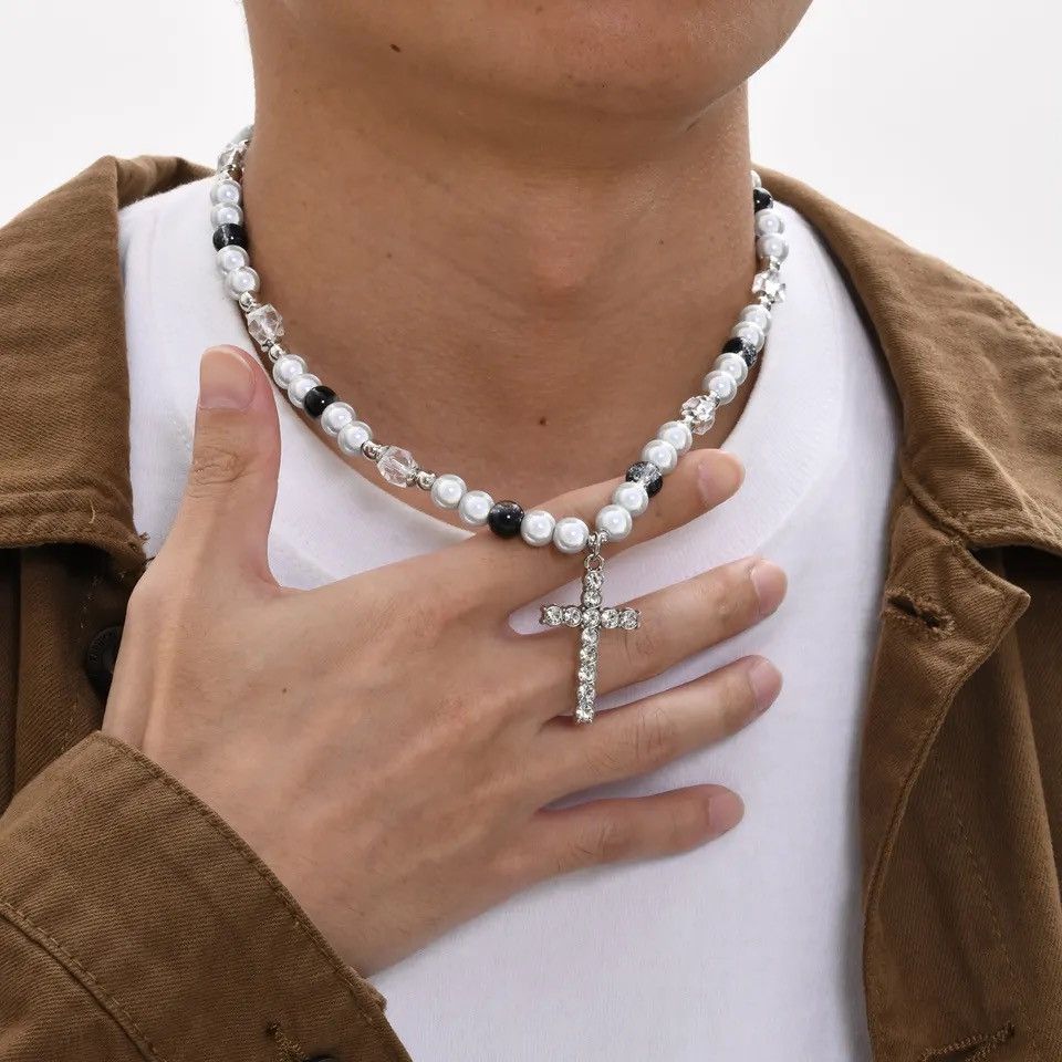 Jewelry × Vintage Crystal Cross Pendant Necklaces Size ONE SIZE - 3 Thumbnail