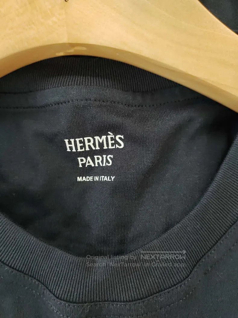 Hermes Hermes Pocket Embroidered T-Shirt Dress Size XS / US 0-2 / IT 36-38 - 3 Thumbnail