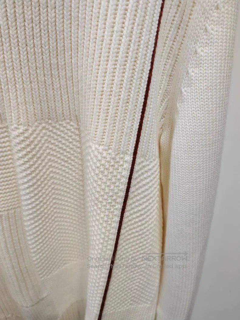Other Loro Piana Round Neck Knitted Raw Wool Sweater Size US M / EU 48-50 / 2 - 9 Thumbnail