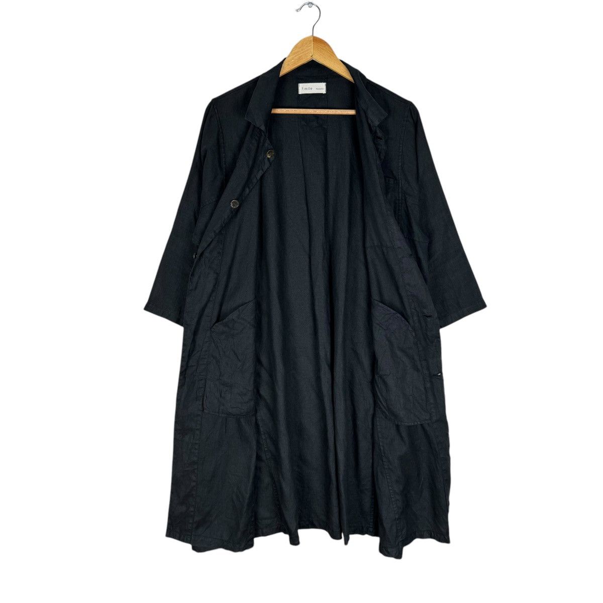 Issey Miyake × Japanese Brand 🌟90s 1 MILE PLANTATION ISSEY MIYAKE LONG COAT JACKET Size US M / EU 48-50 / 2 - 8 Thumbnail