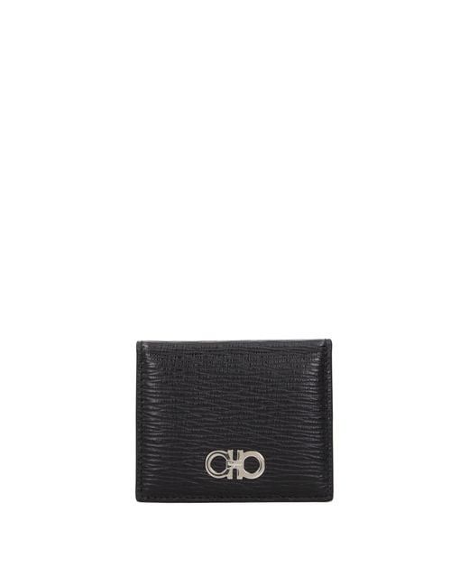 Salvatore Ferragamo Salvatore Ferragamo Coin Pocket Women Leather Black Size ONE SIZE - 1 Thumbnail