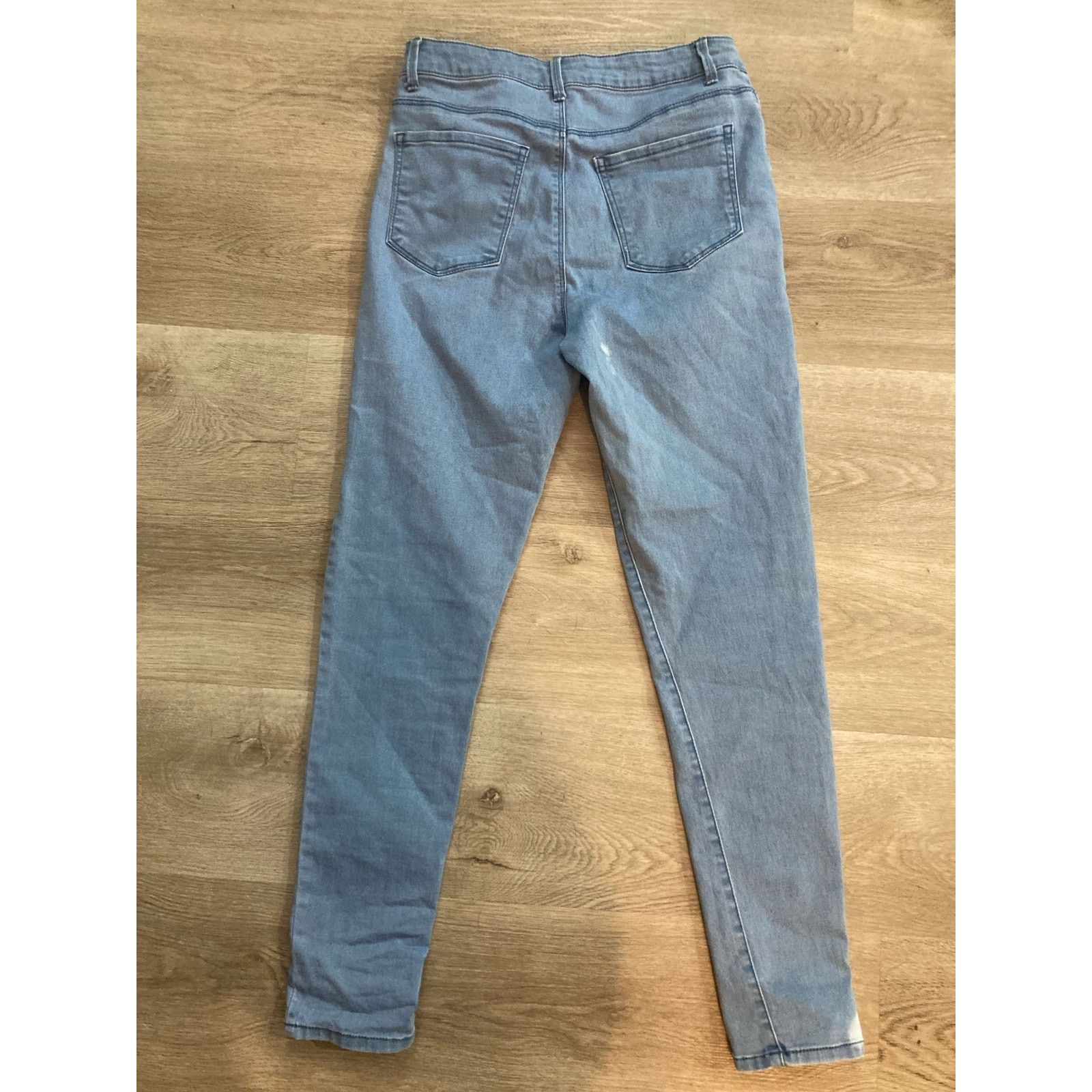 Forever 21 Forever 21 Women's Blue Straight Leg Jeans Size 30 Classic Size 28" / US 6 / IT 42 - 4 Thumbnail