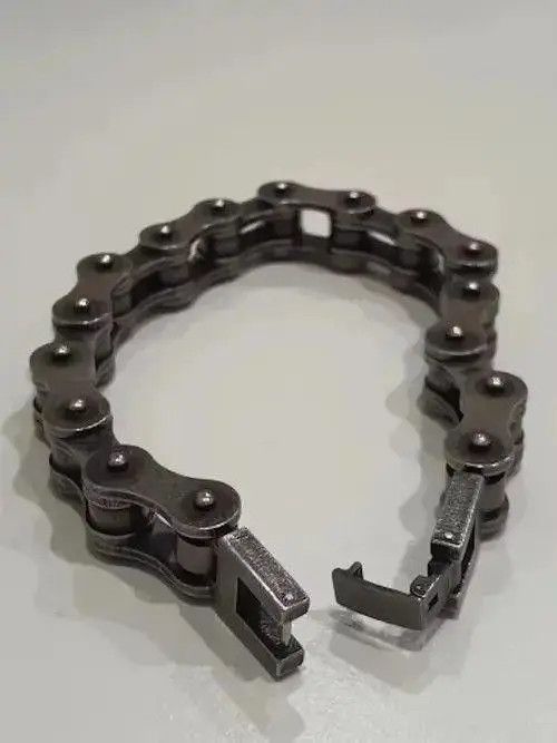 Other 10 MM + 23.5 Cm Length Motorcycle Chain Bracelet Size ONE SIZE - 3 Thumbnail