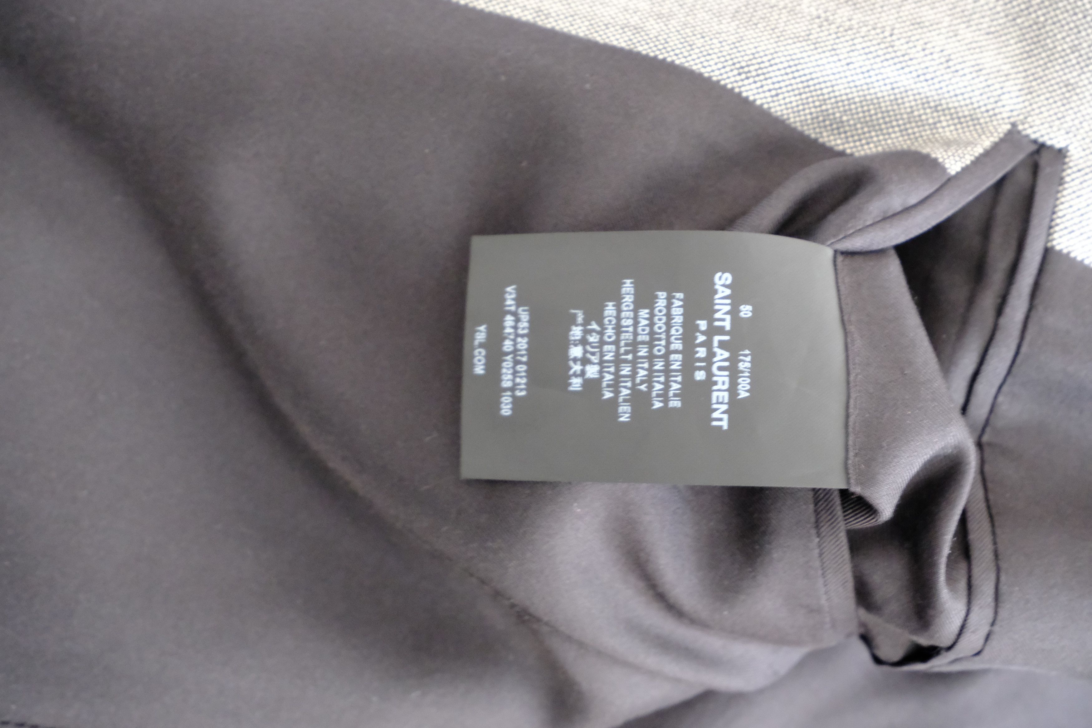 Saint Laurent Paris Gray wool blazer Size 50L - 4 Thumbnail