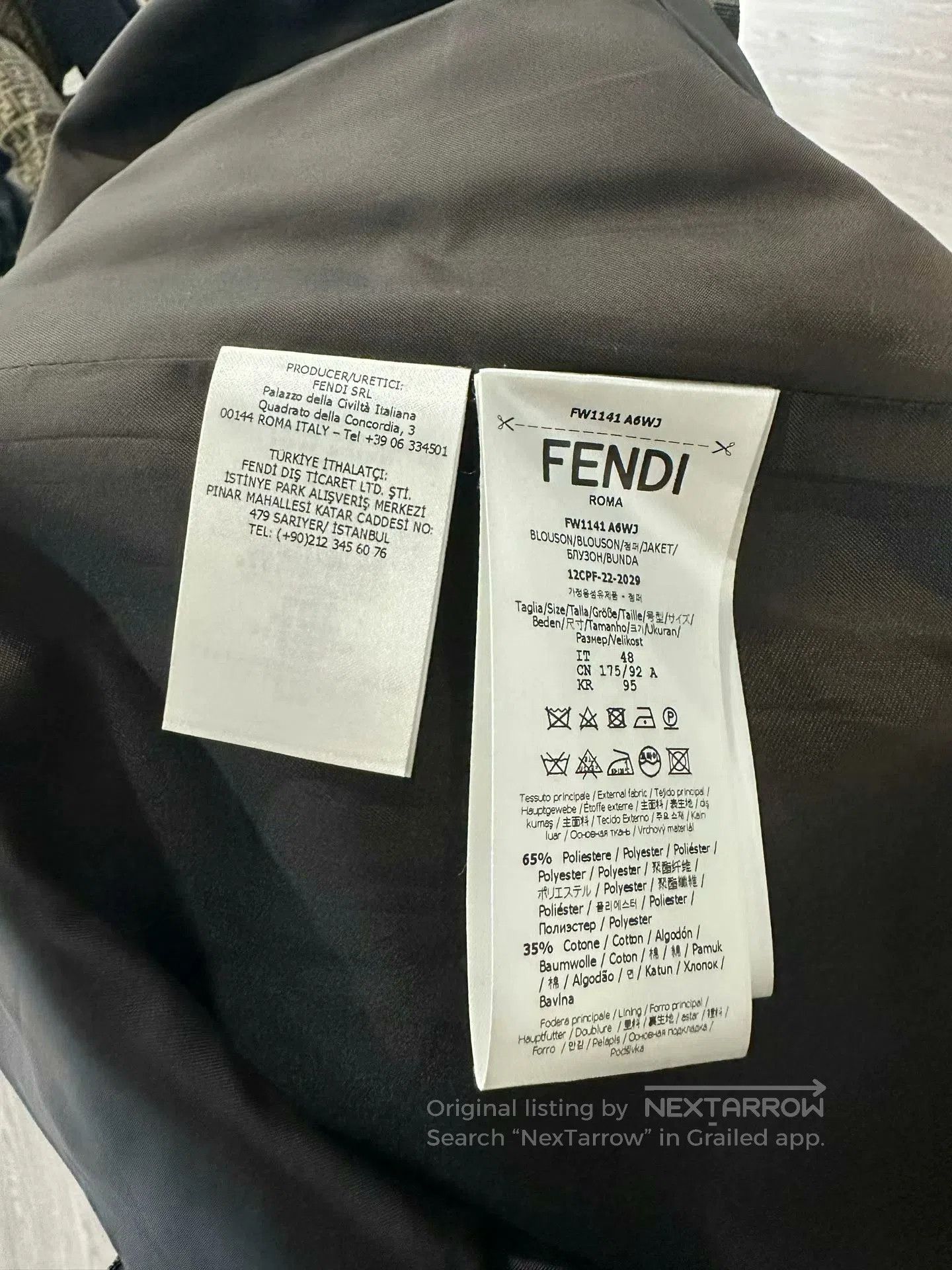 Fendi Fendi FF Print Denim Jacket in New Condition. Size US M / EU 48-50 / 2 - 5 Thumbnail