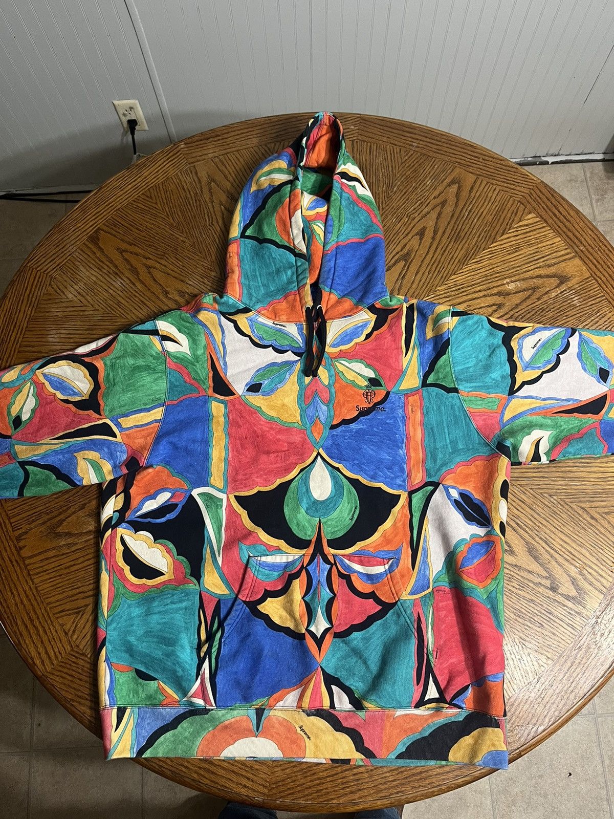 Image of Emillio Pucci/Supreme Hooded Sweatshirt, Men's (Size XL)