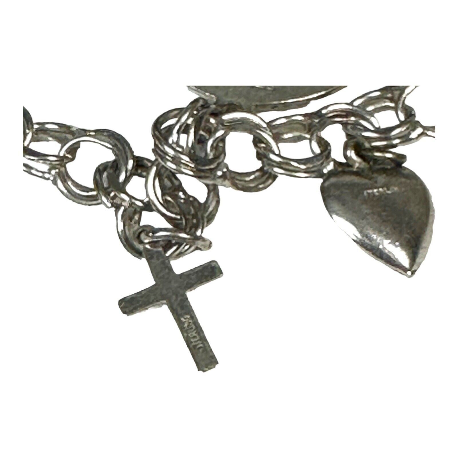 Vintage Vintage Forstner Charm Bracelet With Heart & Cross Charms An Size ONE SIZE - 17 Thumbnail