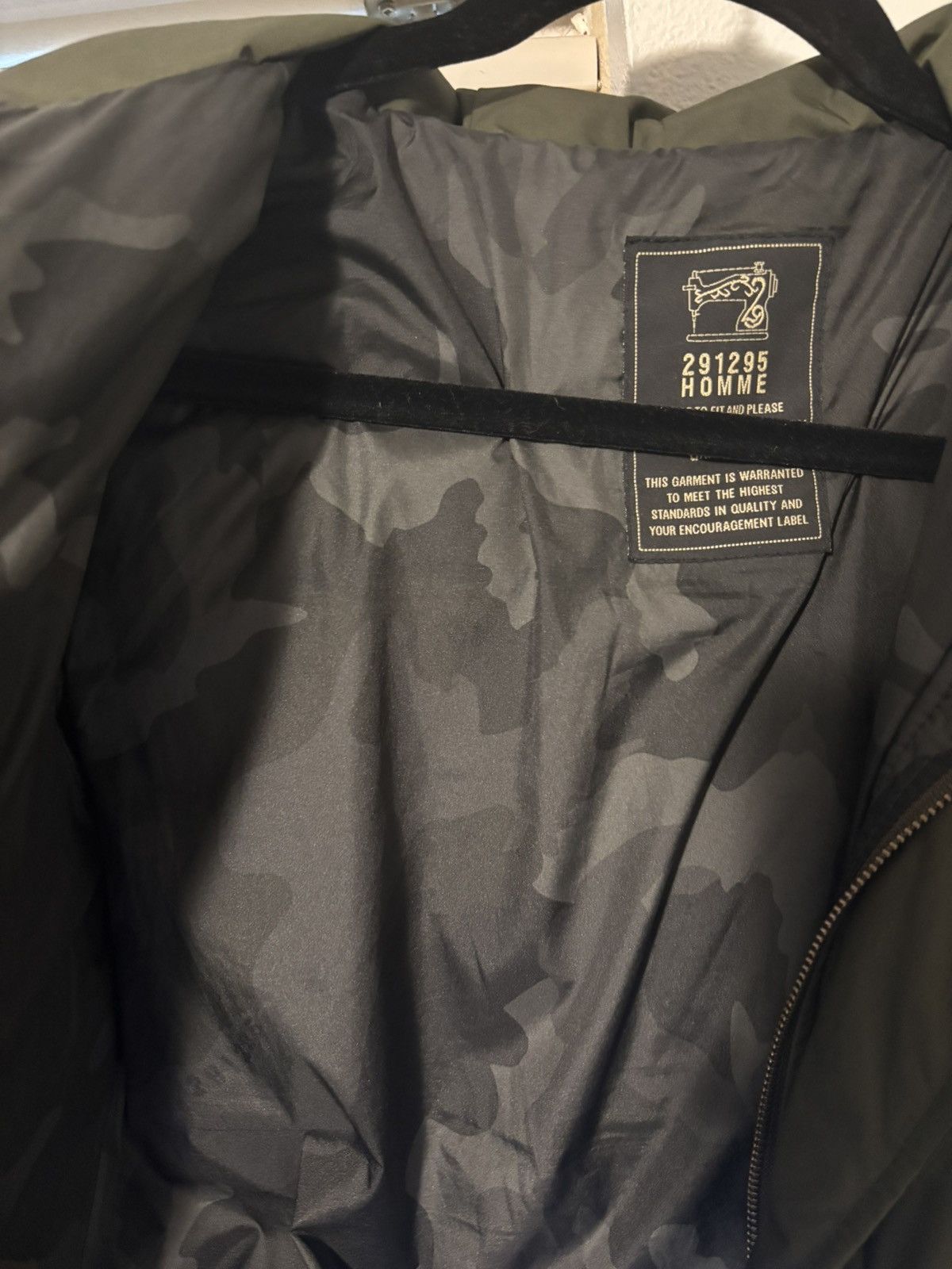 291295=Homme 291295=Homme Puffer Jacket Size US M / EU 48-50 / 2 - 3 Thumbnail
