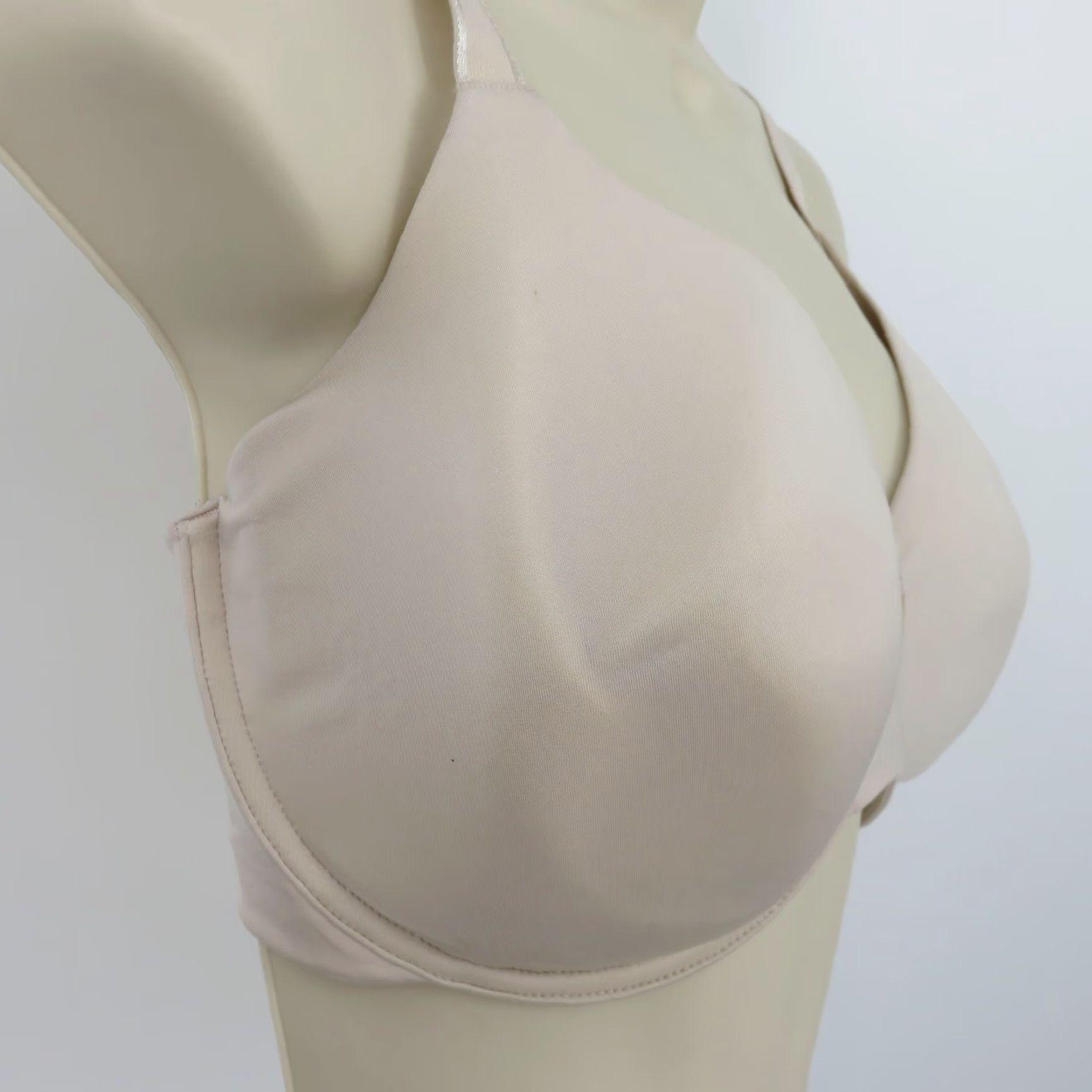 Vintage Warner's 40D Bra Beige Underwire Lightly Lined Convertible T-Shirt Bra Womens Lined Convertible Underwire TA2141A 40D Size ONE SIZE - 2 Thumbnail