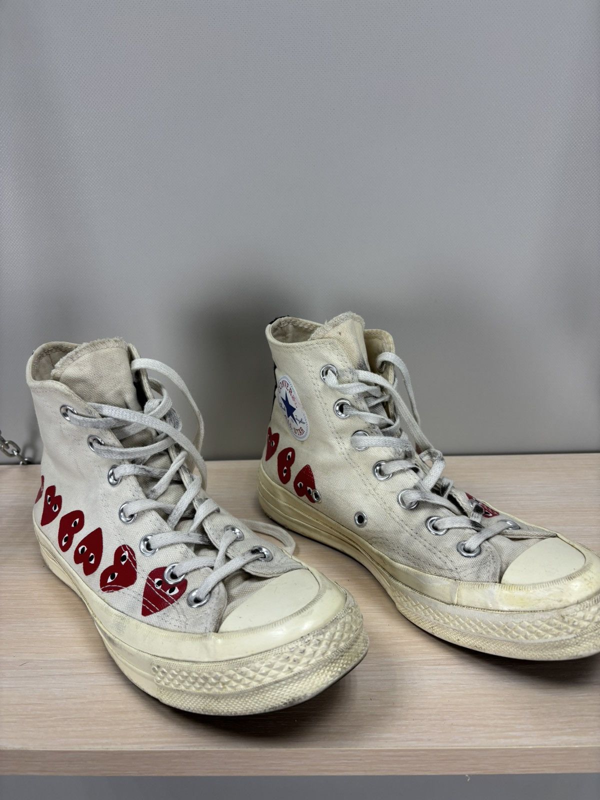 Comme des Garcons × Converse Womens sneakers Converse Play Comme des Garcons Size 37.5 Size US 7 / IT 37 - 3 Thumbnail