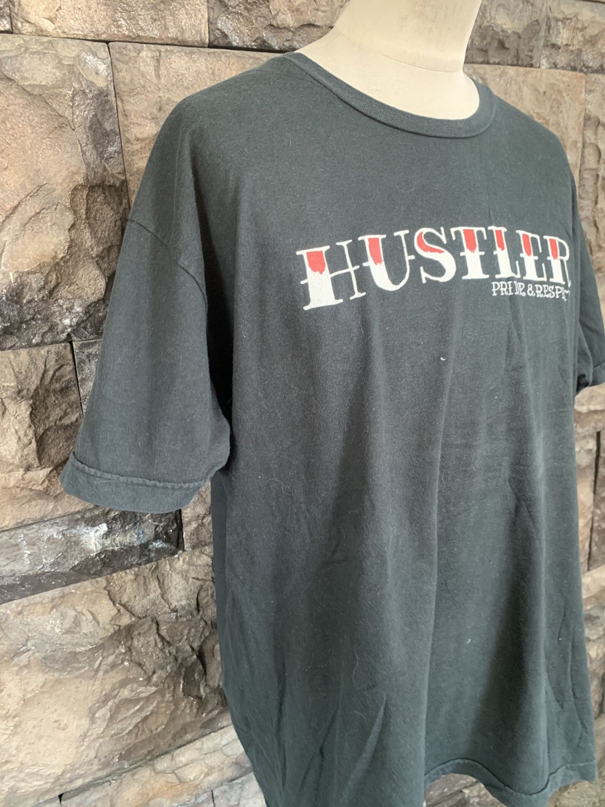 Vintage Vintage Hustler Hardcore Since 74 T shirt Size US XL / EU 56 / 4 - 4 Thumbnail