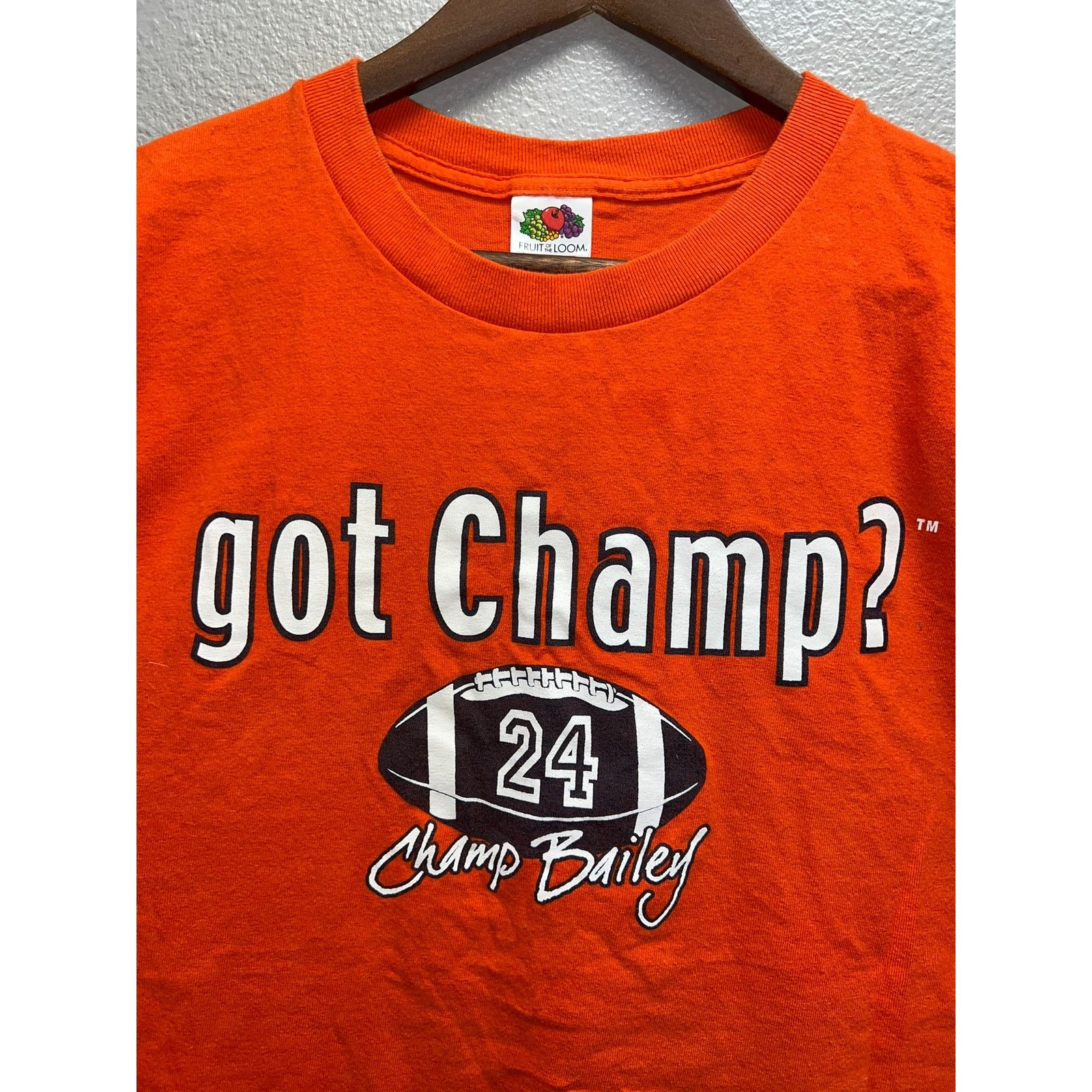 Fruit Of The Loom Champ Bailey Denver Broncos Shirt Got Champ? Football 2004 Size US M / EU 48-50 / 2 - 2 Thumbnail