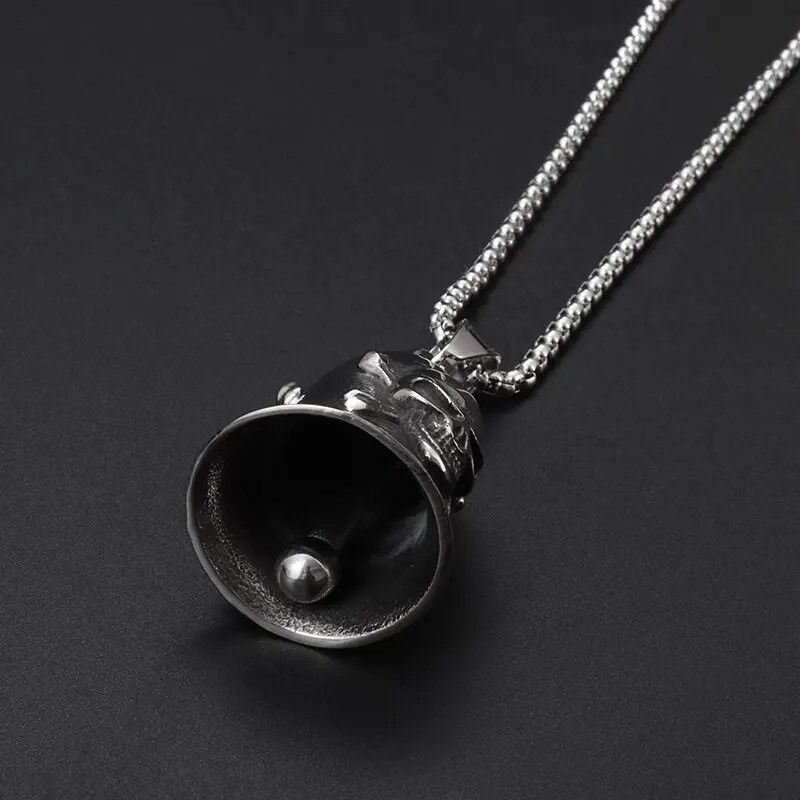 Vintage Vintage Skull Cross Bell Necklace Size ONE SIZE - 3 Thumbnail