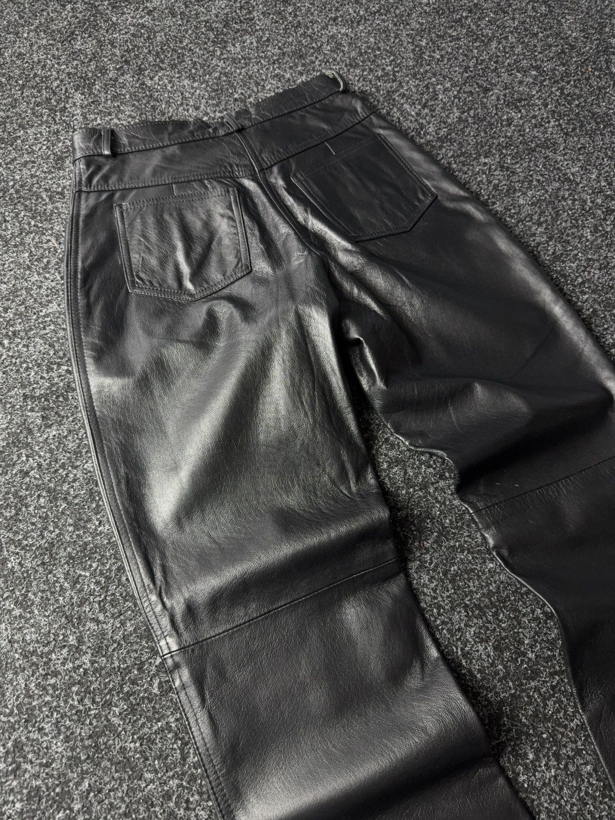 Japanese Brand × Leather Opium 90s Racing Moto Leather pants Avant Garde Y2K Gothic Size 27" / US 4 / IT 40 - 12 Thumbnail