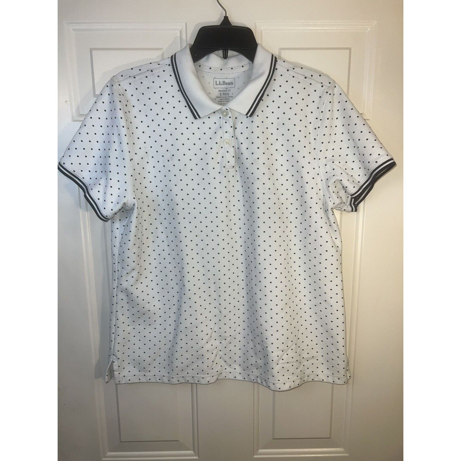 L.L. Bean LL Bean White Polo Shirt Women’s Large Relaxed Fit Cotton Size US L / EU 52-54 / 3 - 1 Thumbnail
