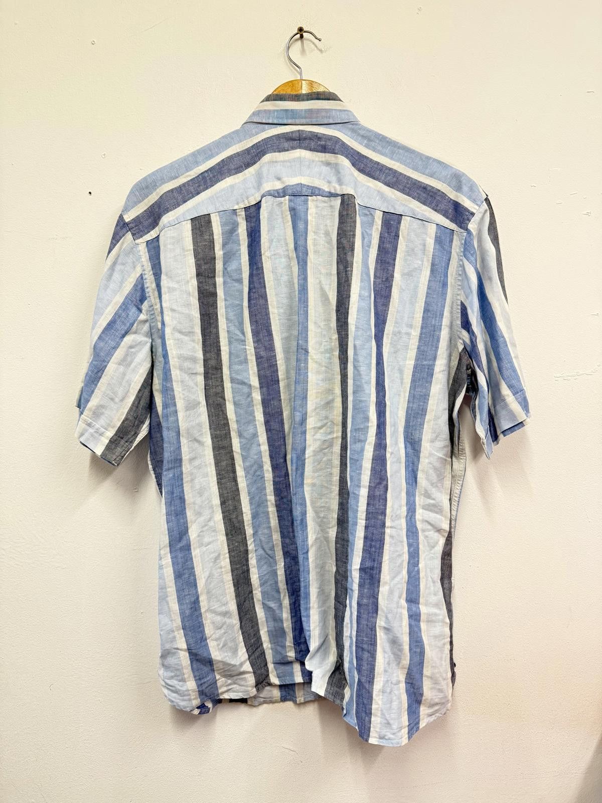 Other Blue Harbour Luxury Men's Striped Short Sleeve Shirt XL Size US XL / EU 56 / 4 - 4 Thumbnail