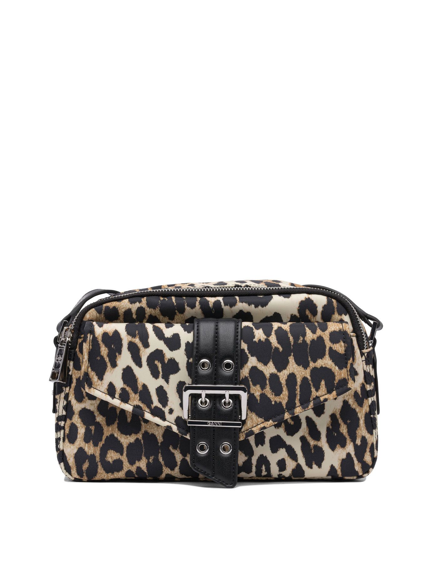 Ganni Bucky Crossbody Bag in Brown, Women's