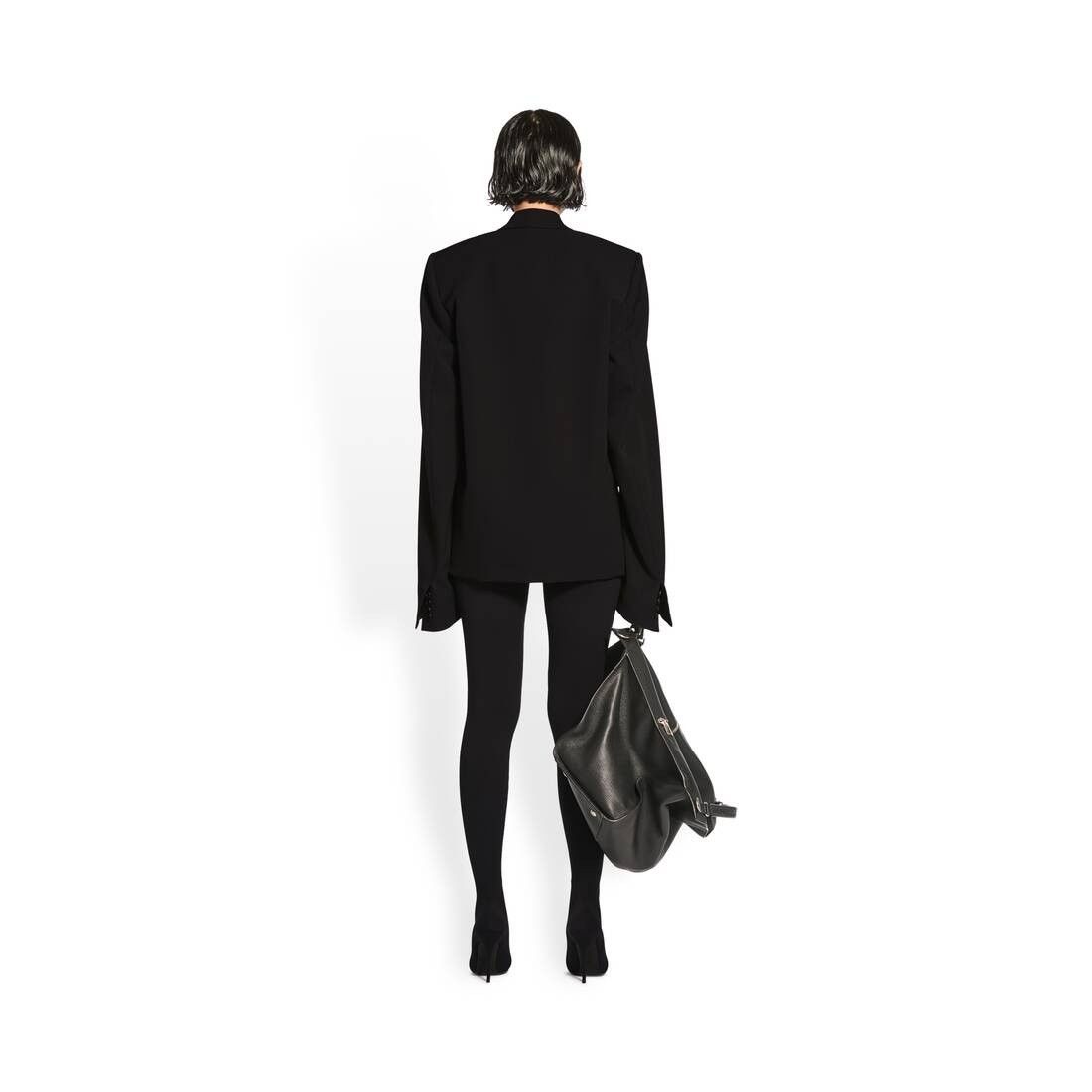 Balenciaga o1w1db10625 Fitted Jacket in Black Size M / US 6-8 / IT 42-44 - 4 Thumbnail
