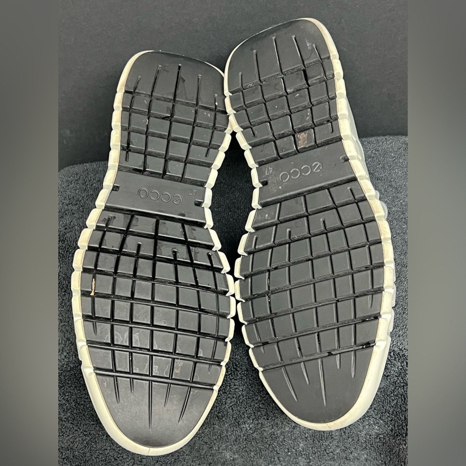 Ecco ECCO Men's GRUUV Grey Leather Shoes EU 47 13 - 13.5 US Size US 13 / EU 46 - 9 Thumbnail