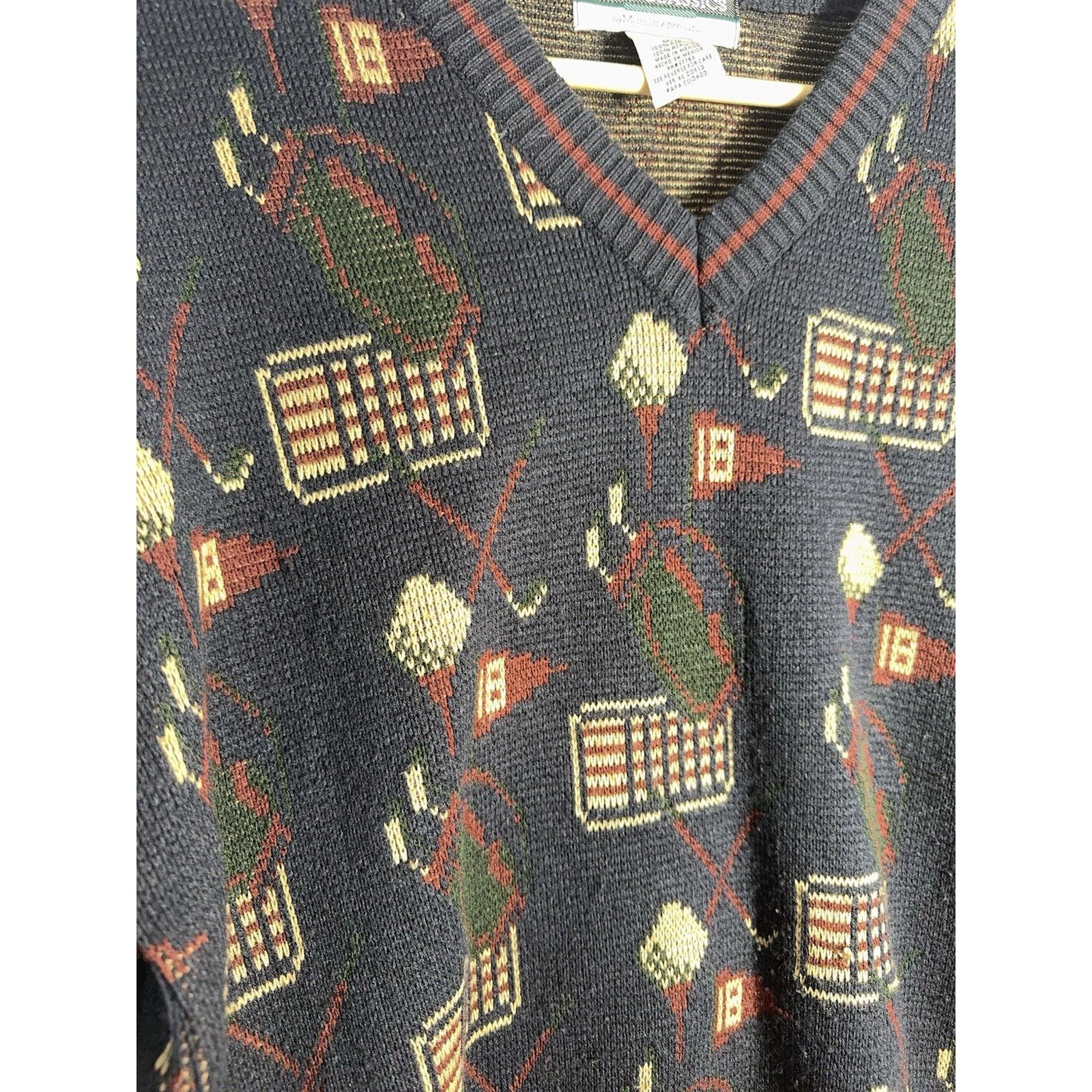 Other Vintage Golf Graphic Sweater Mens M 90s Dadcore Novelty Size US M / EU 48-50 / 2 - 2 Thumbnail