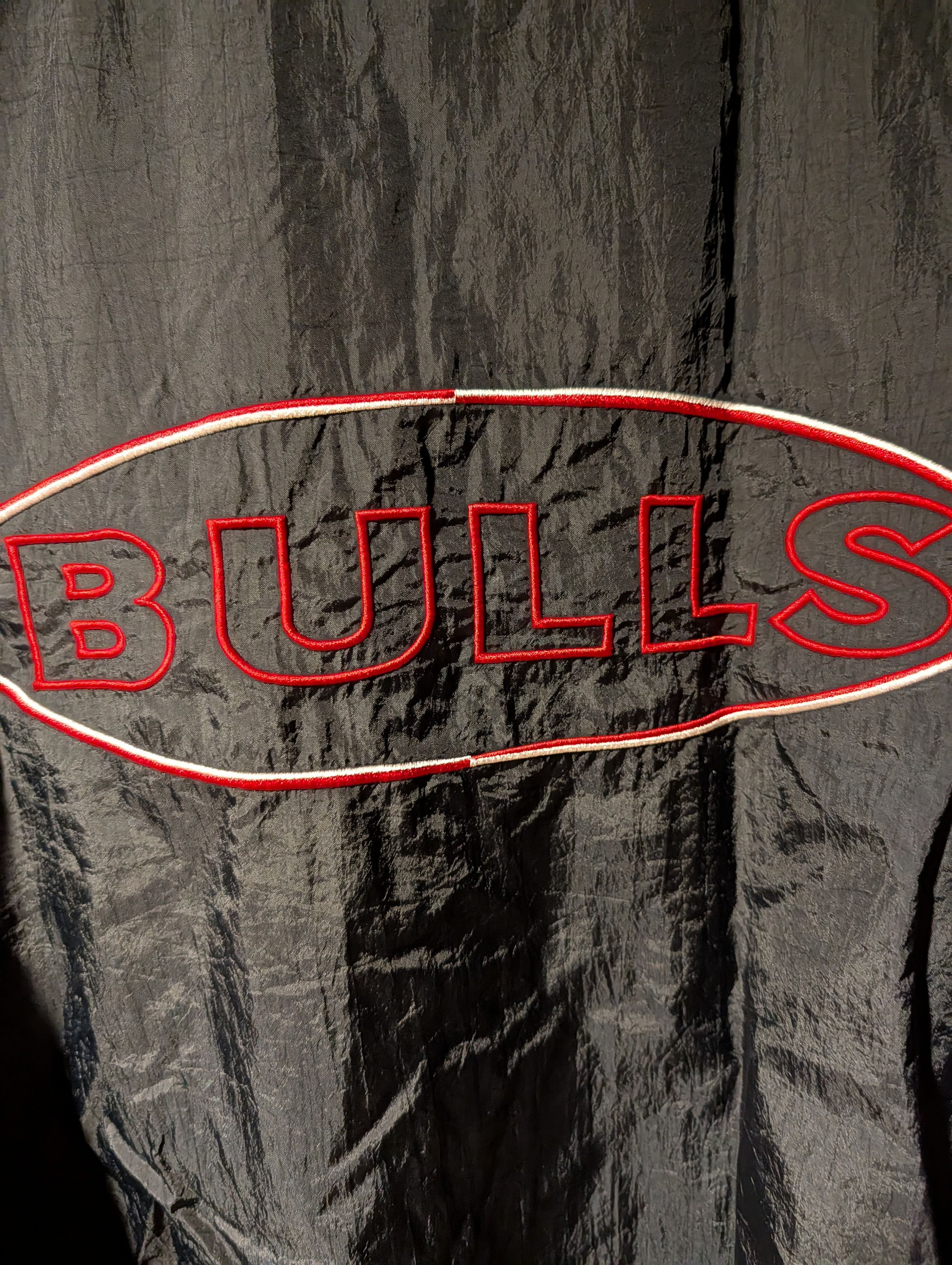 NBA Vintage 90s Chicago Bulls Logo KIDS Large Windbreaker Jacket Size US L / EU 52-54 / 3 - 7 Thumbnail