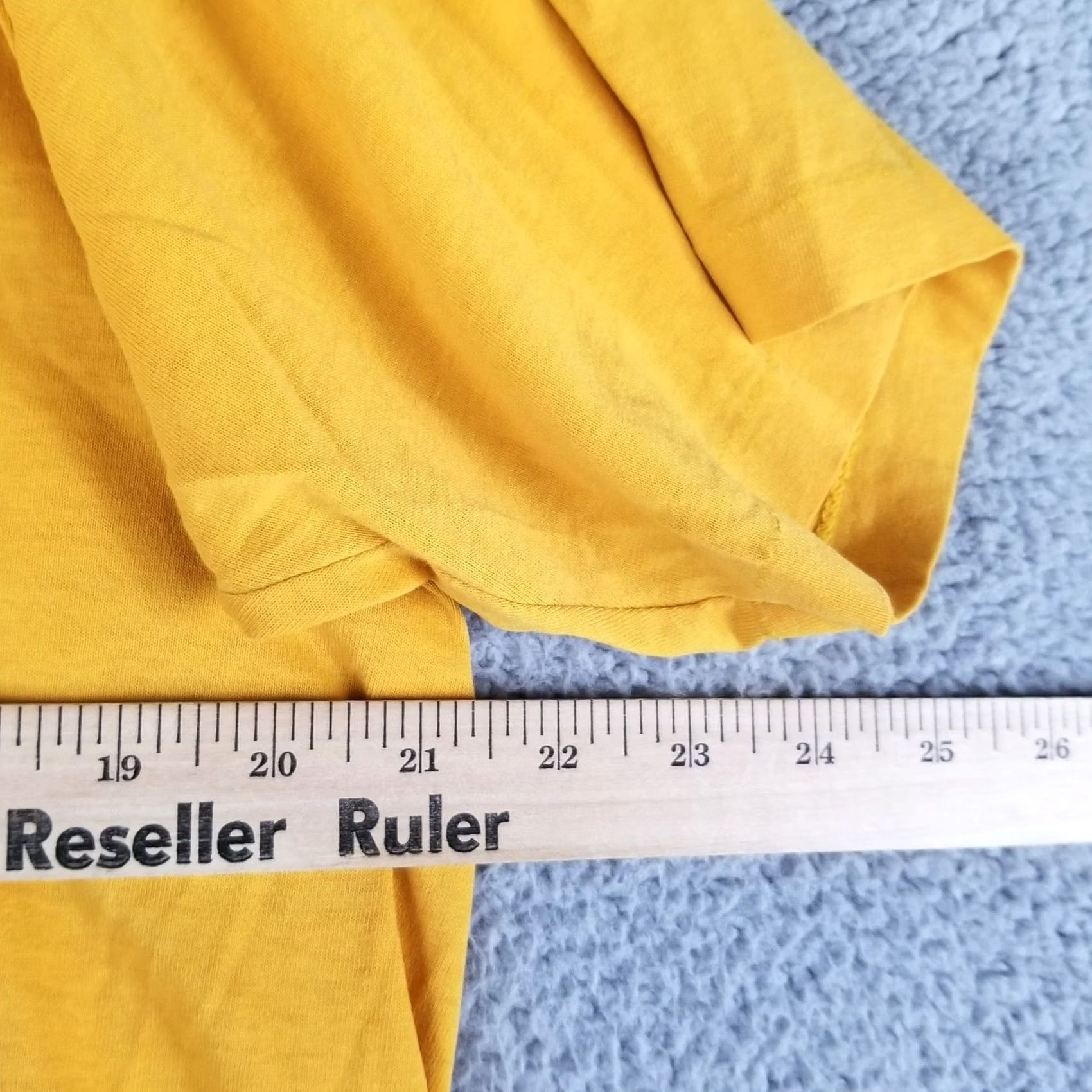 Vintage Vintage Africa Shirt L Men Yellow 80s T-Shirt Short Sleeve Knit Cotton Plaid Crew Neck Size US L / EU 52-54 / 3 - 4 Thumbnail