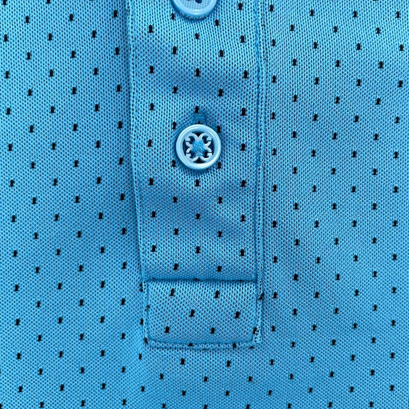 G/FORE G/Fore Shirt Logo Polo Mens L Blue Button Collar Polka Dot Golf Adult Size US L / EU 52-54 / 3 - 4 Thumbnail
