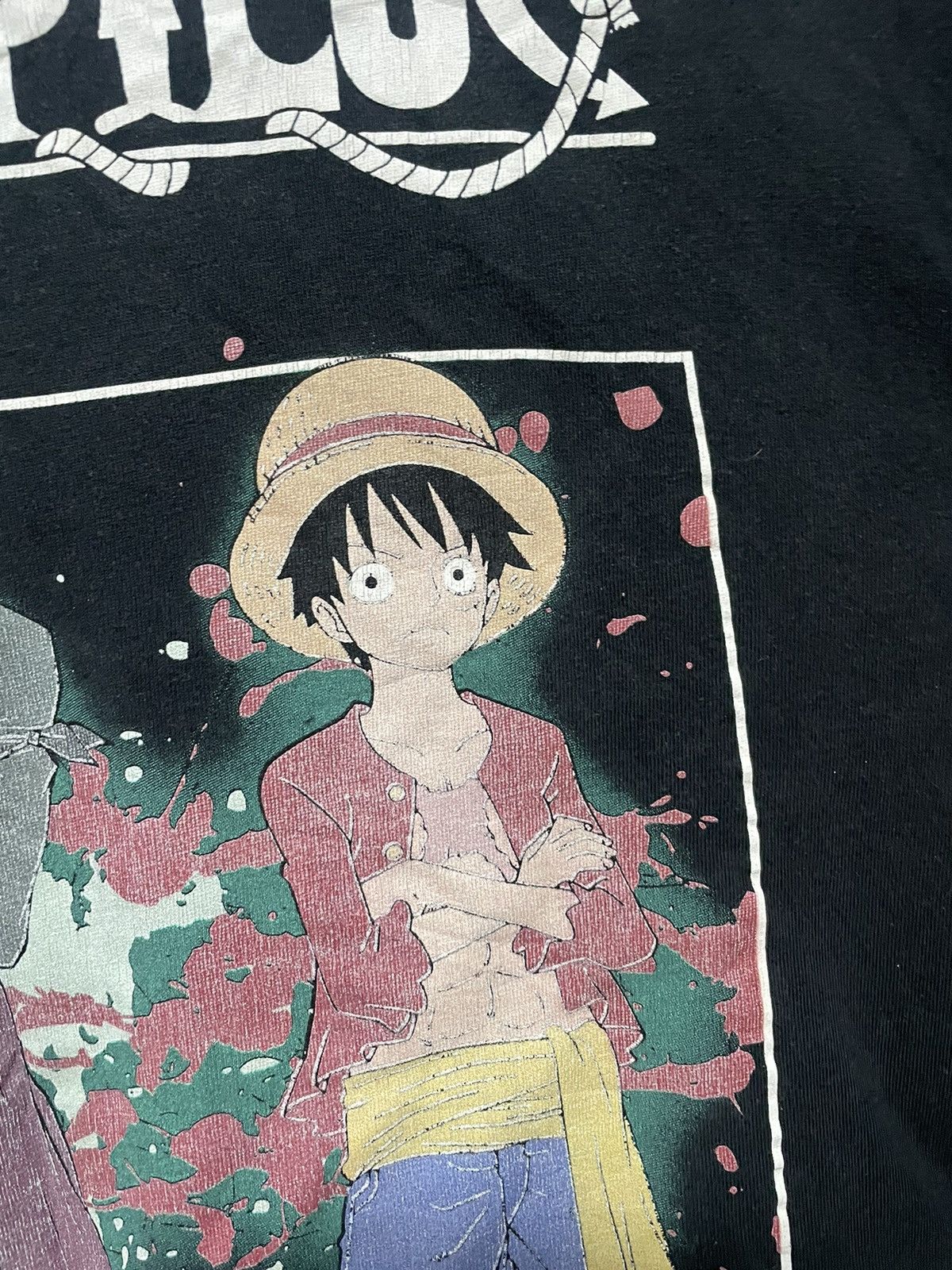 Anime One Piece Big Graphic T Shirt Anima Tee Luffy Size US XXL / EU 58 / 5 - 4 Thumbnail
