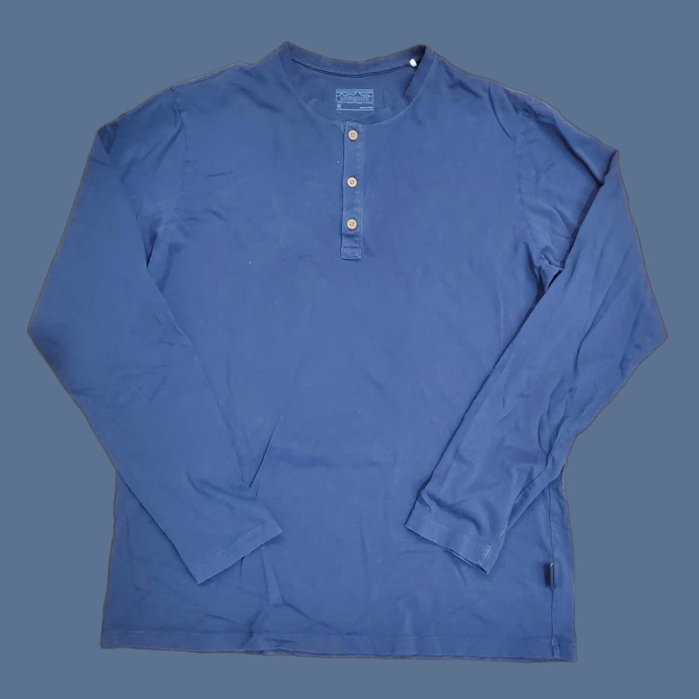 Patagonia Patagonia Henley Shirt Mens M Blue Long Sleeve Tagless 3 Button Tee Size US M / EU 48-50 / 2 - 1 Thumbnail