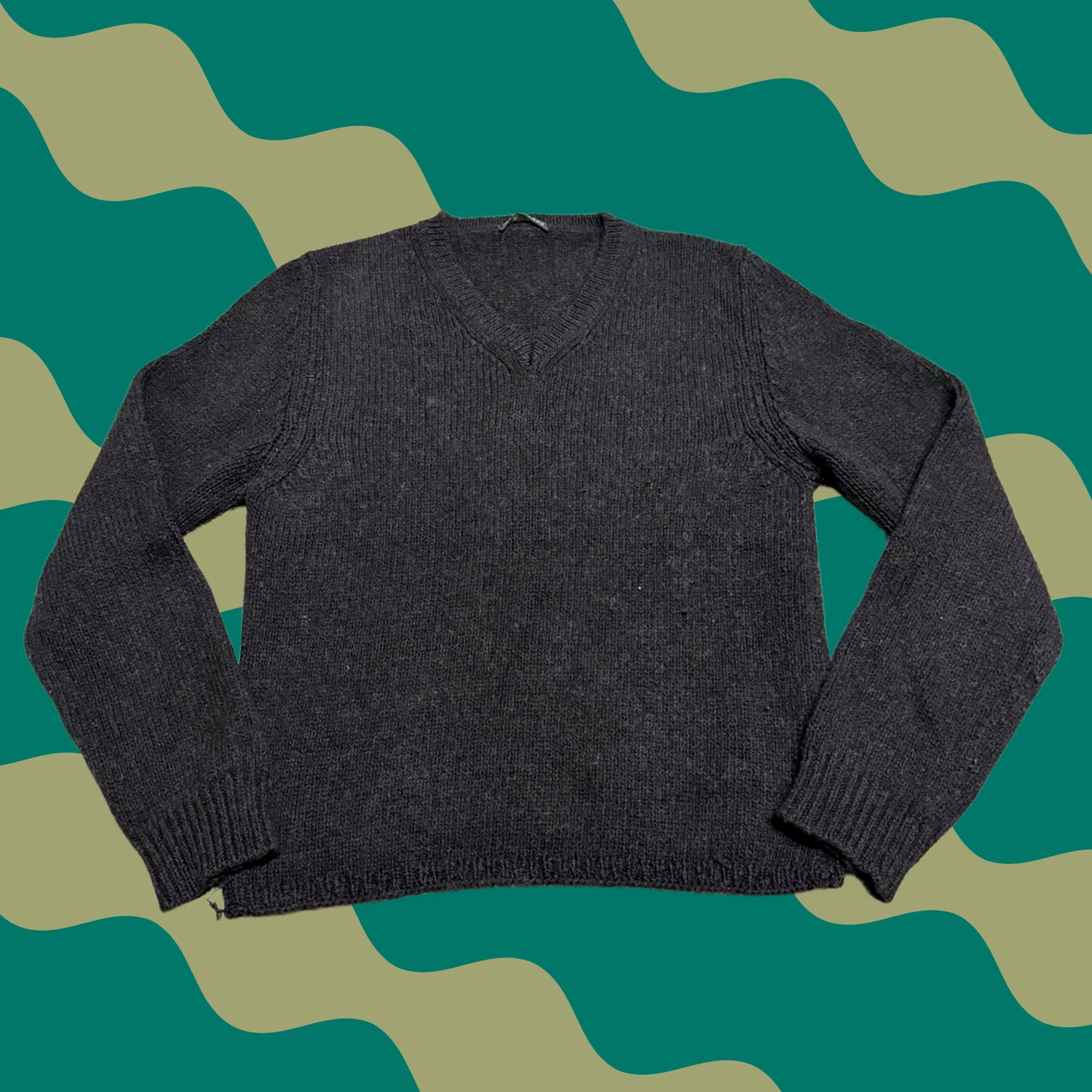 本人期 helmut lang 1997 V neck knit Helmut Lang 1997 Helmut Lang V