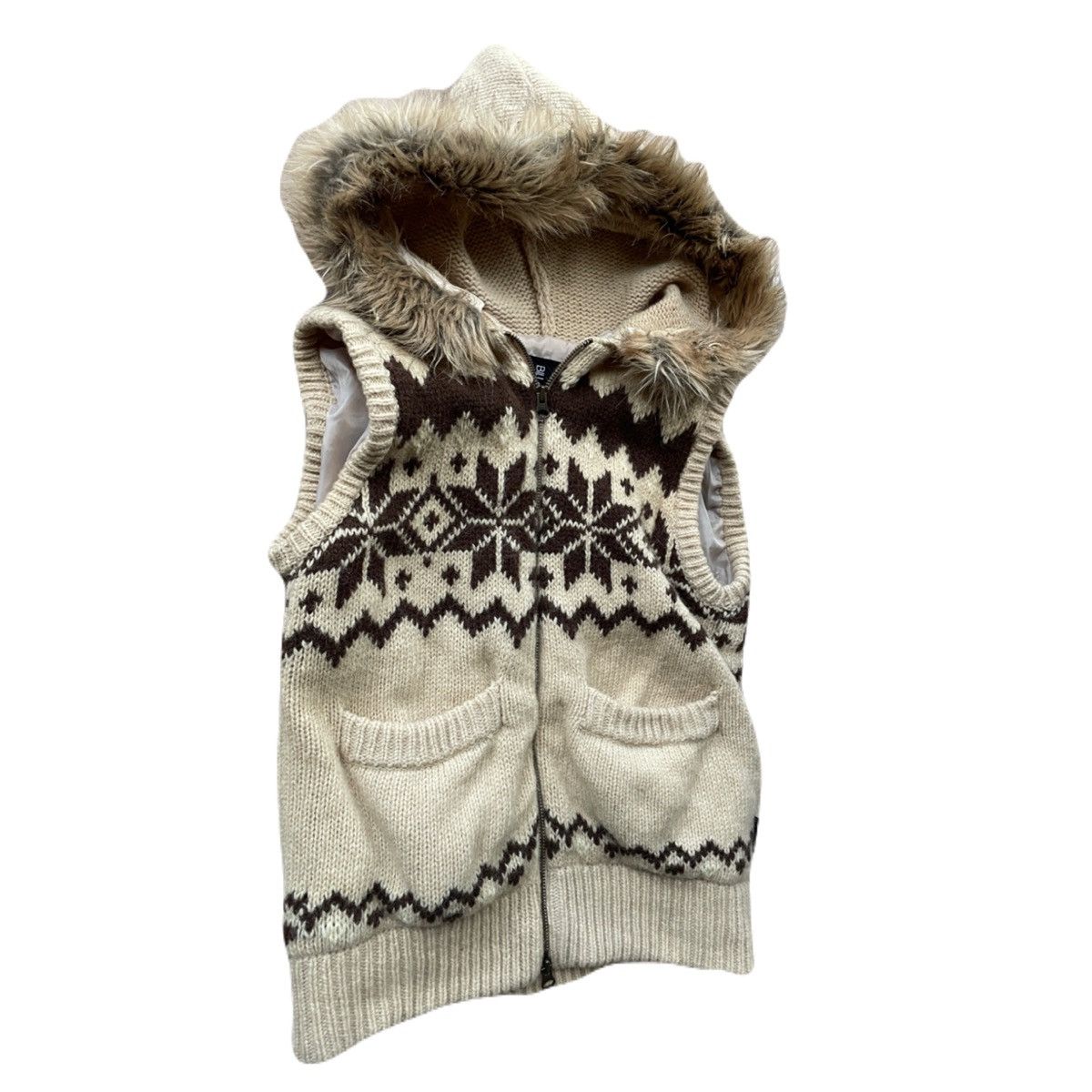 If Six Was Nine 2000s Japanese archive vkei fur zip up knit vest Size US S / EU 44-46 / 1 - 3 Thumbnail